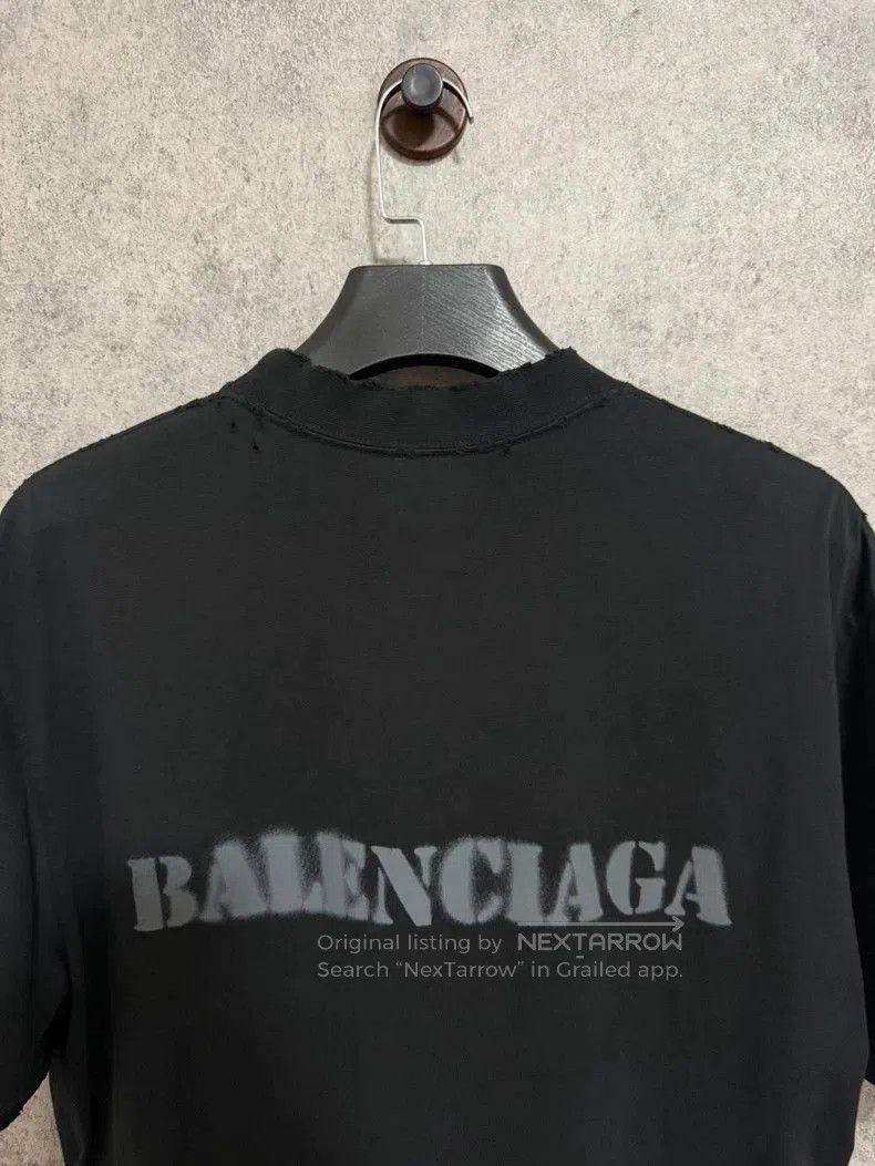 Balenciaga Balenciaga SS24 Blur Logo Short Sleeve Tee. Size US XS / EU 42 / 0 - 5 Thumbnail