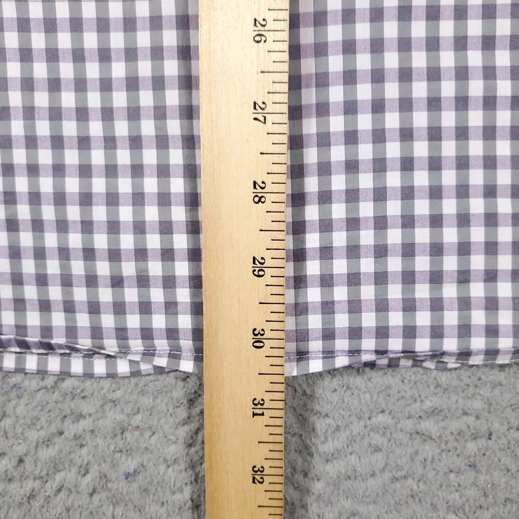 Vintage Greg Norman Shirt Mens XL Purple Gray Check Button Up Long Sleeve Size US XL / EU 56 / 4 - 5 Thumbnail