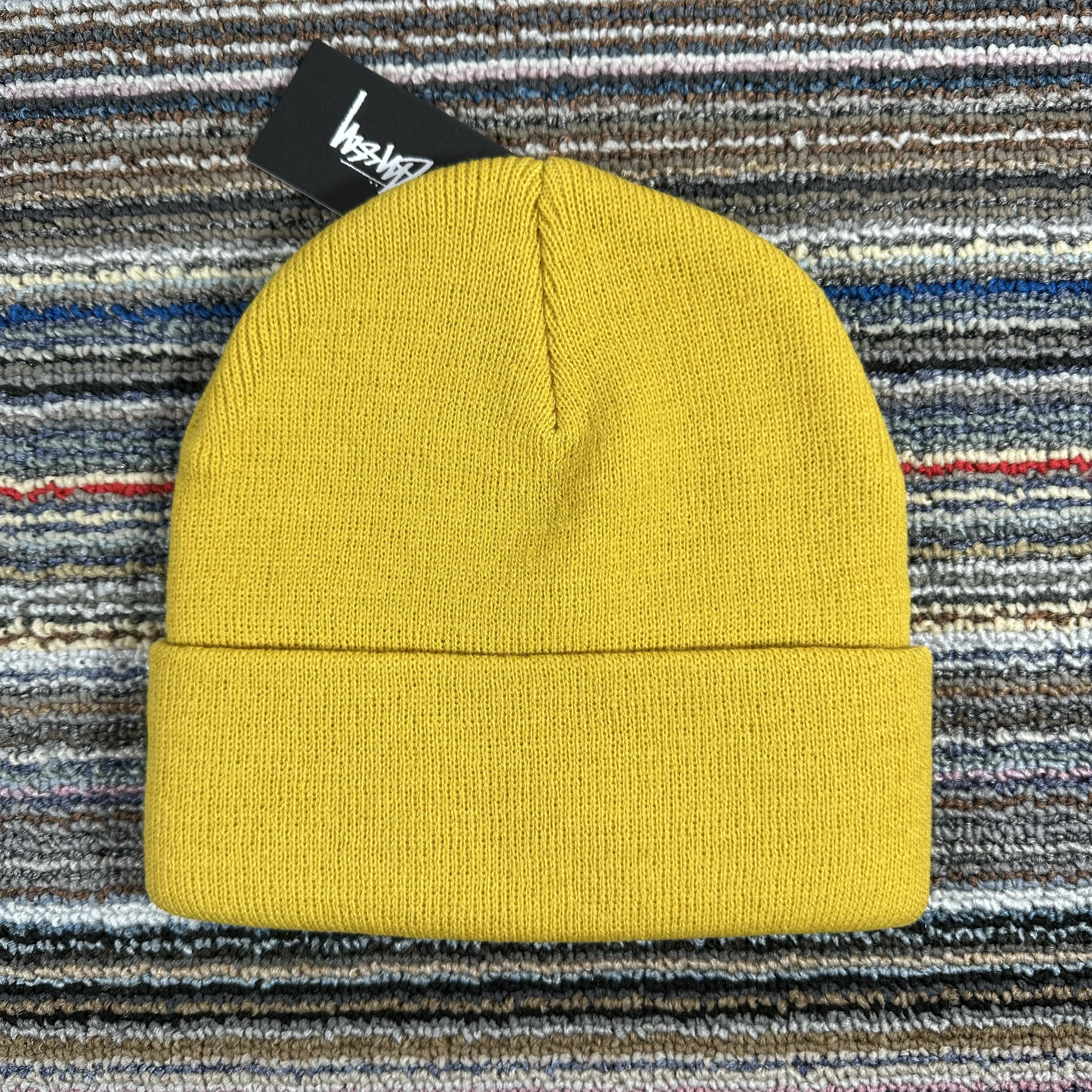 Stussy STUSSY BEANIE HAT YELLOW Size ONE SIZE - 4 Thumbnail