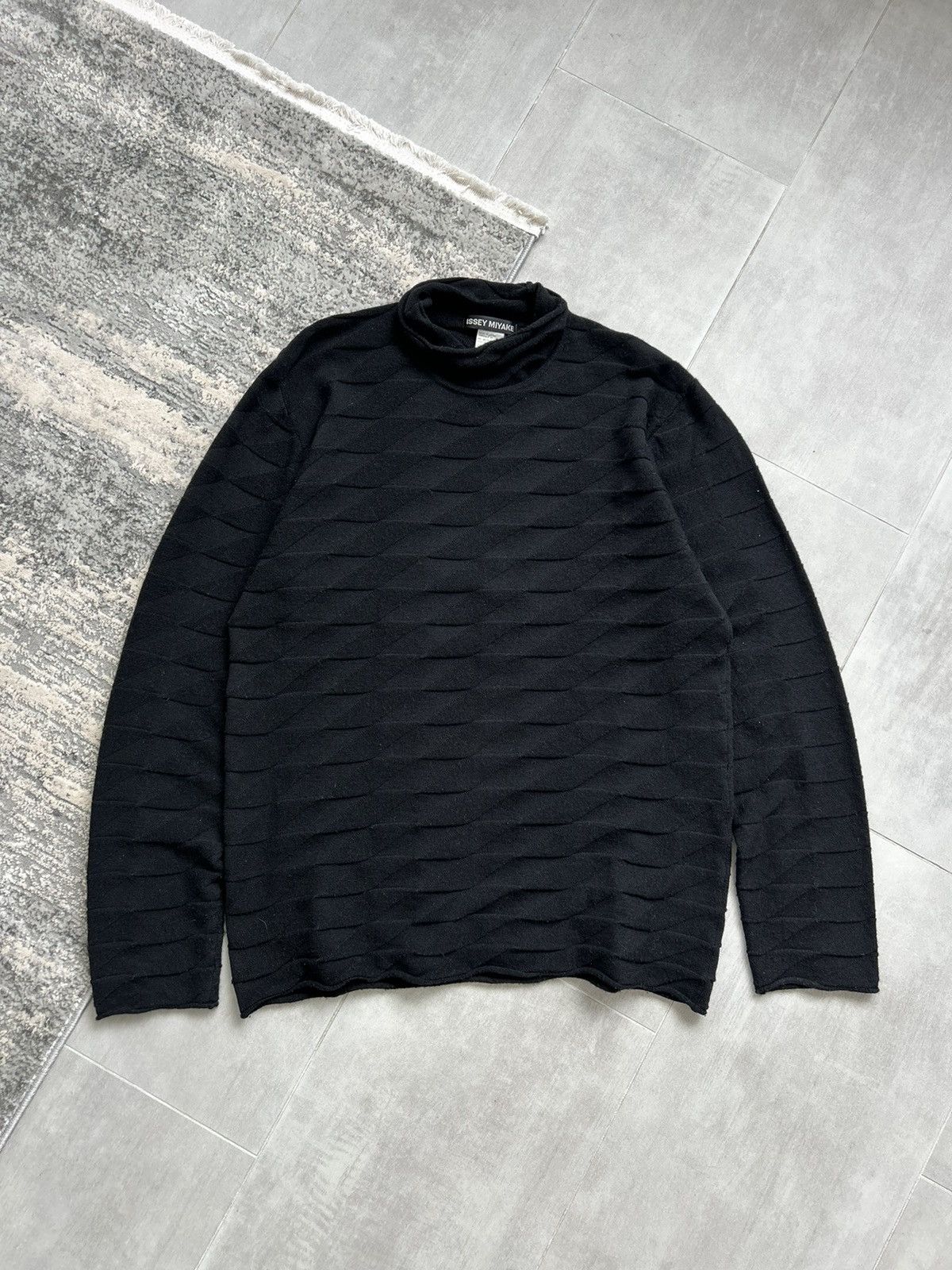 Issey Miyake Issey Miyake Wool Knit Turtleneck Sweater Made in Japan Size US XL / EU 56 / 4 - 2 Thumbnail