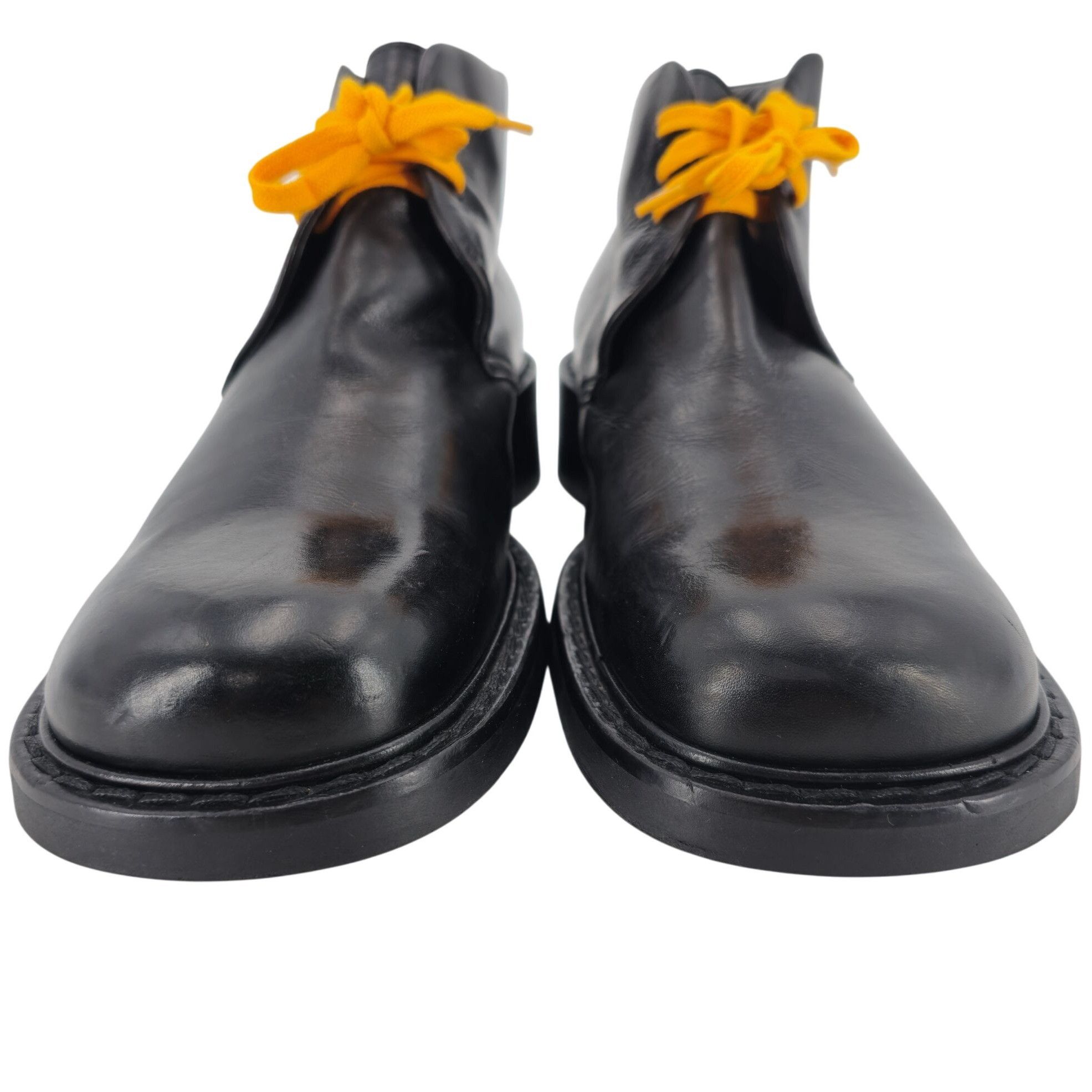 Other Vintage Paul May Italy Black Leather Chukka Ankle Boots Mens Size US 9 / EU 42 - 3 Thumbnail