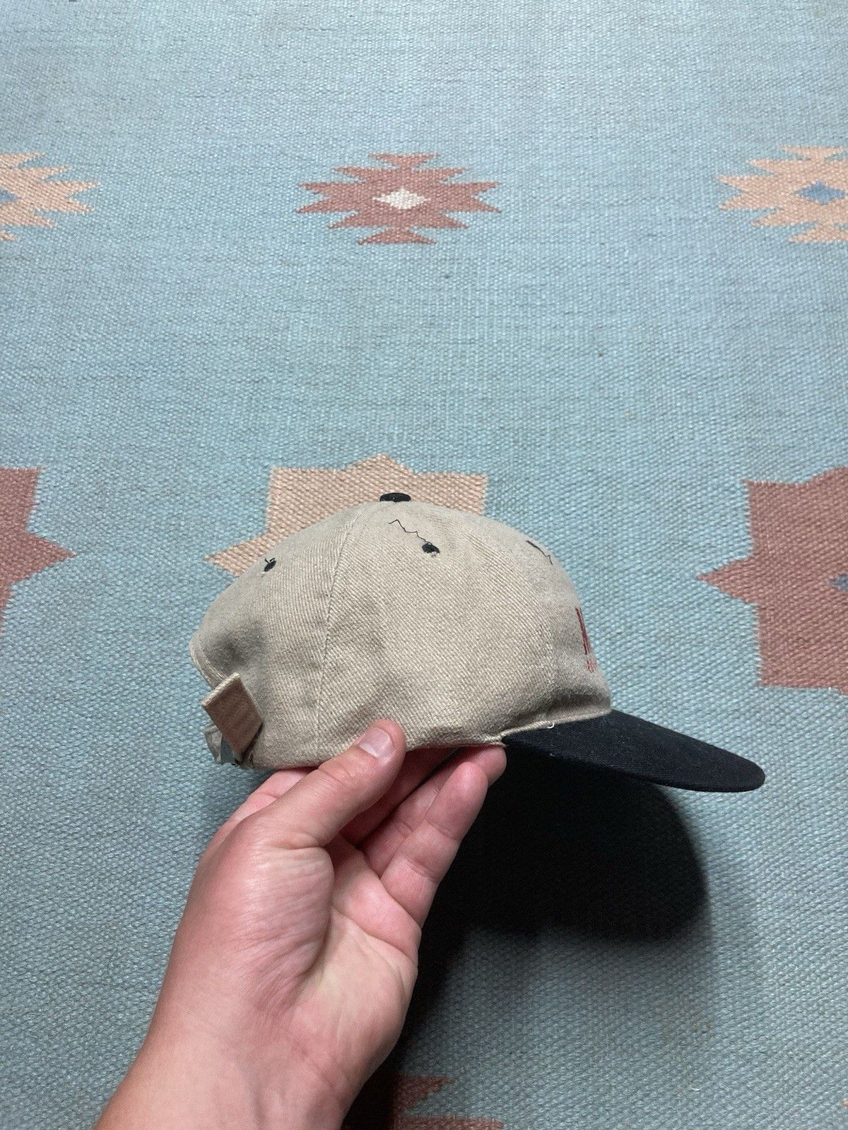 Vintage Vintage Strapback hat Manitou rough terrain lift trucks tan Size ONE SIZE - 7 Thumbnail