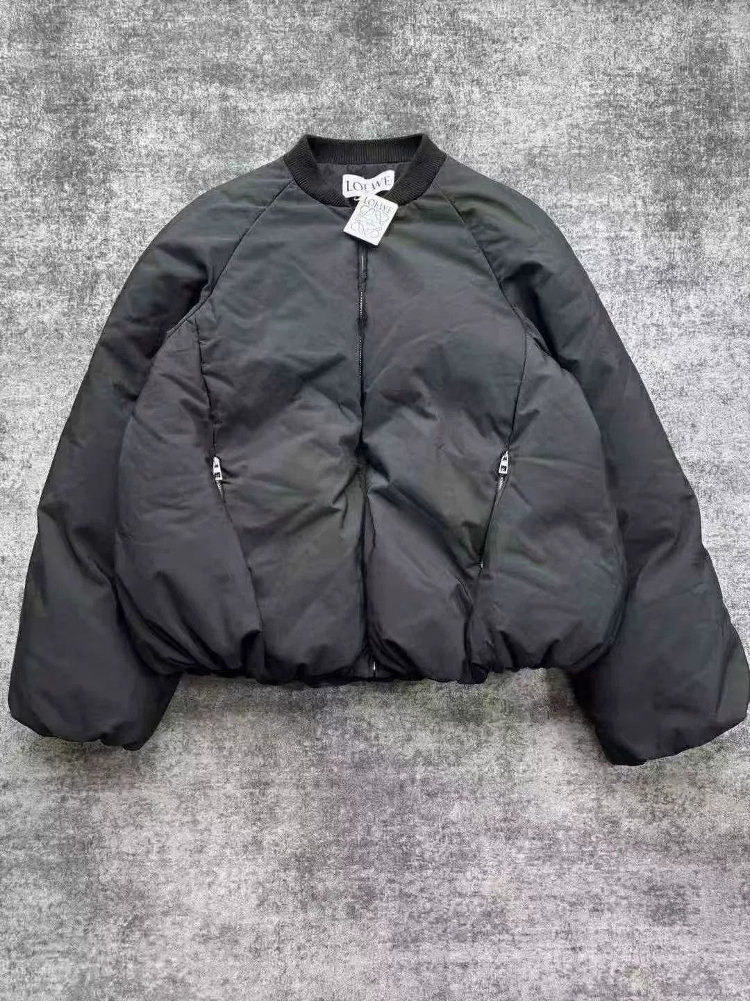 Loewe Loewe Black Bomber Leather Label Down Jacket Size US M / EU 48-50 / 2 - 1 Thumbnail