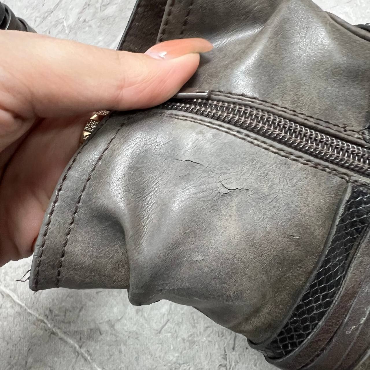 Japanese Brand Vintage AS.98 AirStep Style Acnle Leaher Biker EUR 37 Size US 5 / EU 37 - 3 Thumbnail