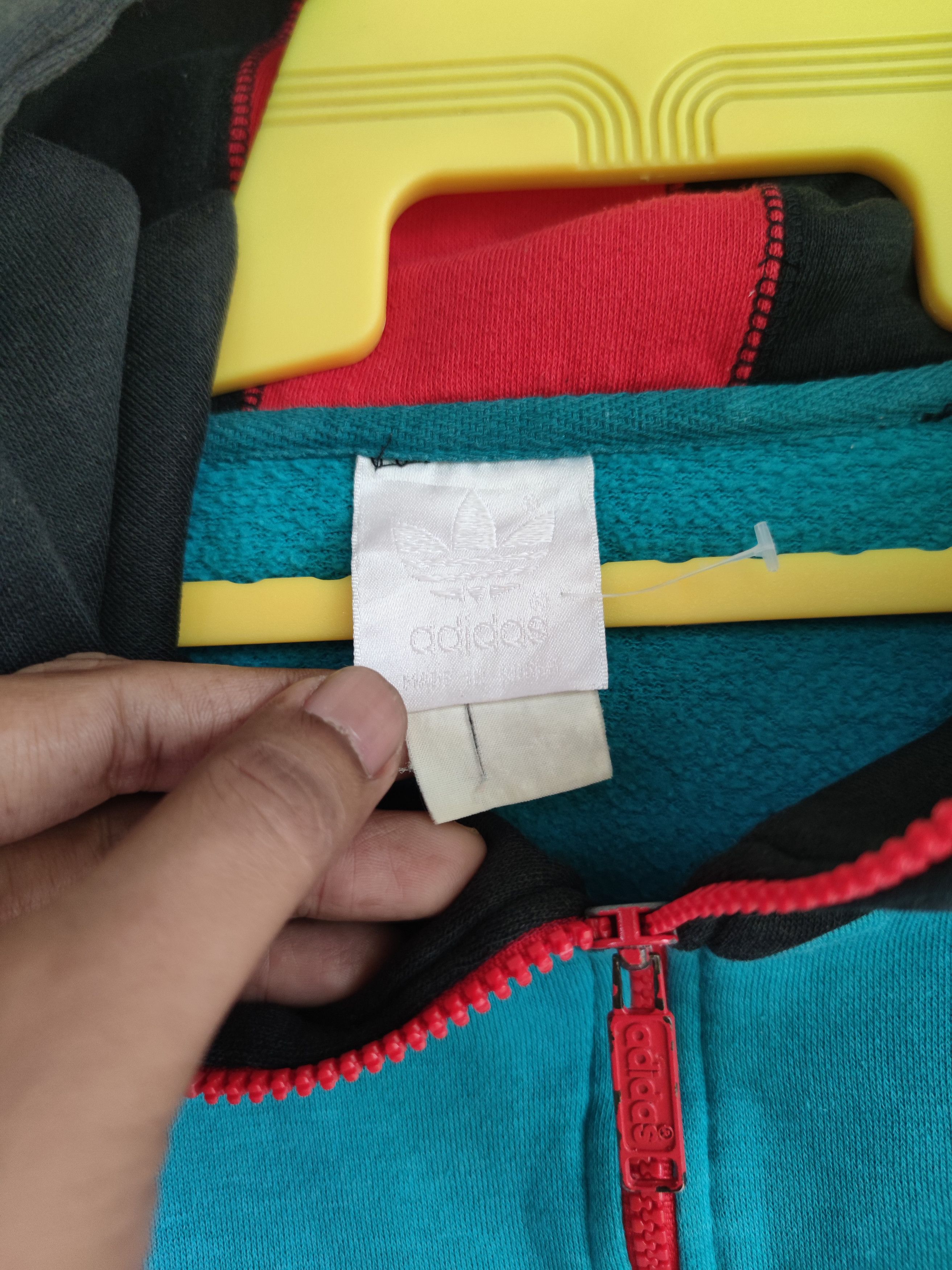 Adidas Rare Vintage Half Zipper Adidas Hoodie Size US L / EU 52-54 / 3 - 7 Thumbnail