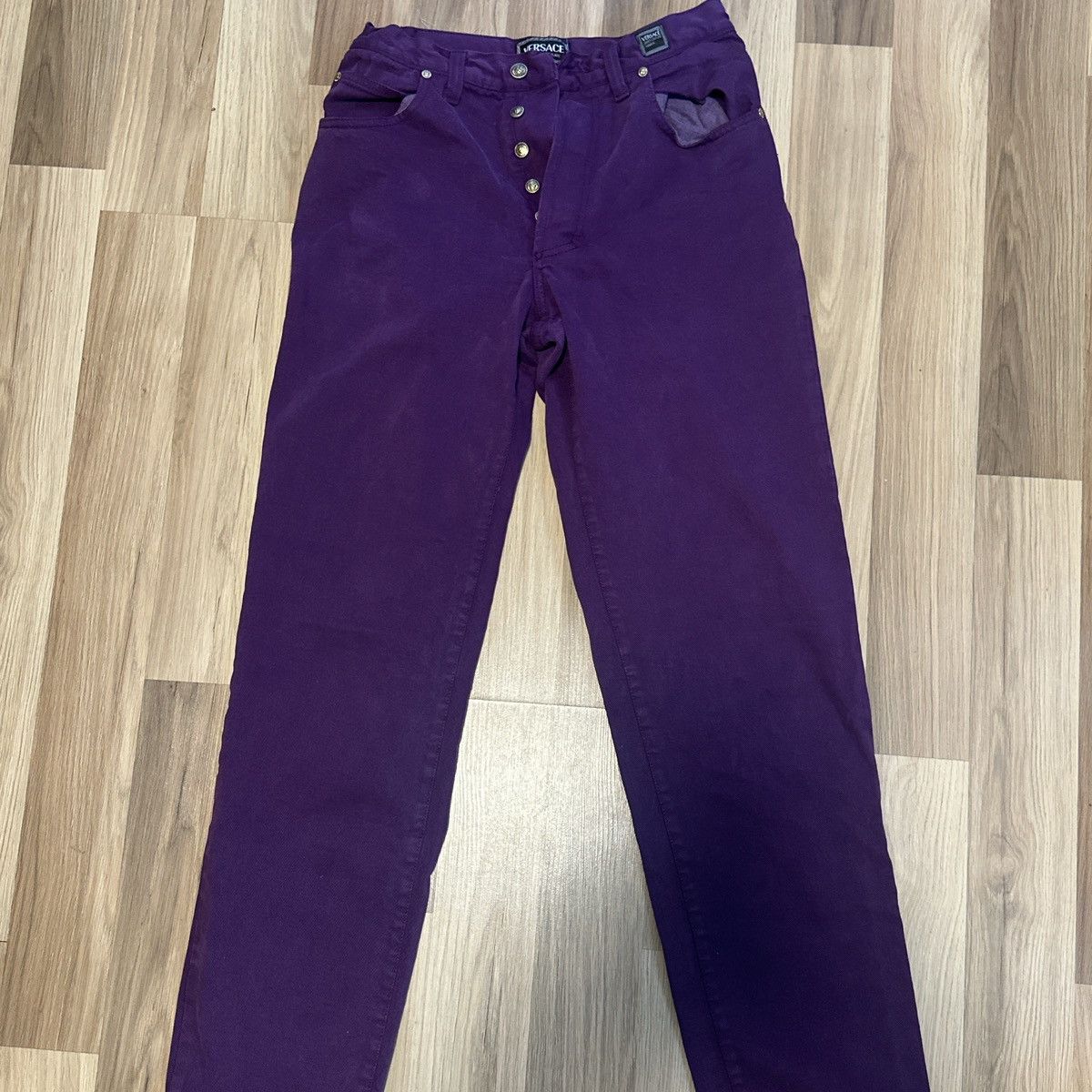 Versace Jeans Couture VINTAGE PURPLE VERSACE JEANS COUTURE JEANS Size US 28 / EU 44 - 4 Thumbnail