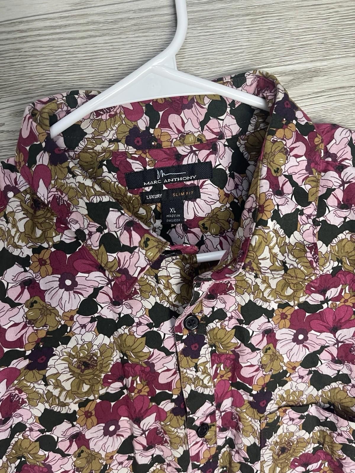 Marc Anthony Marc Anthony Shirt Men's Stretch Slim Fit XL Size US XL / EU 56 / 4 - 3 Thumbnail