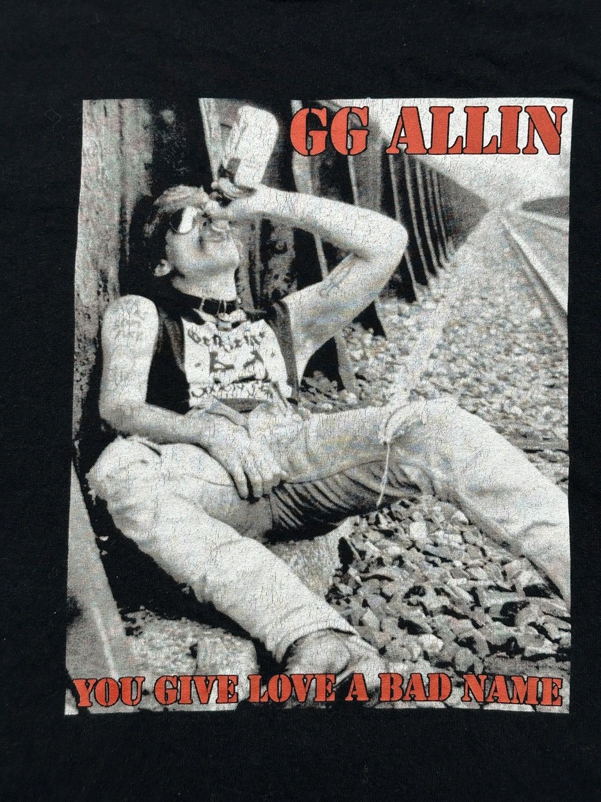 Band Tees Vintage GG Allin Punk Rock Single Stitch Band tee Rare 90s Size US S / EU 44-46 / 1 - 5 Thumbnail
