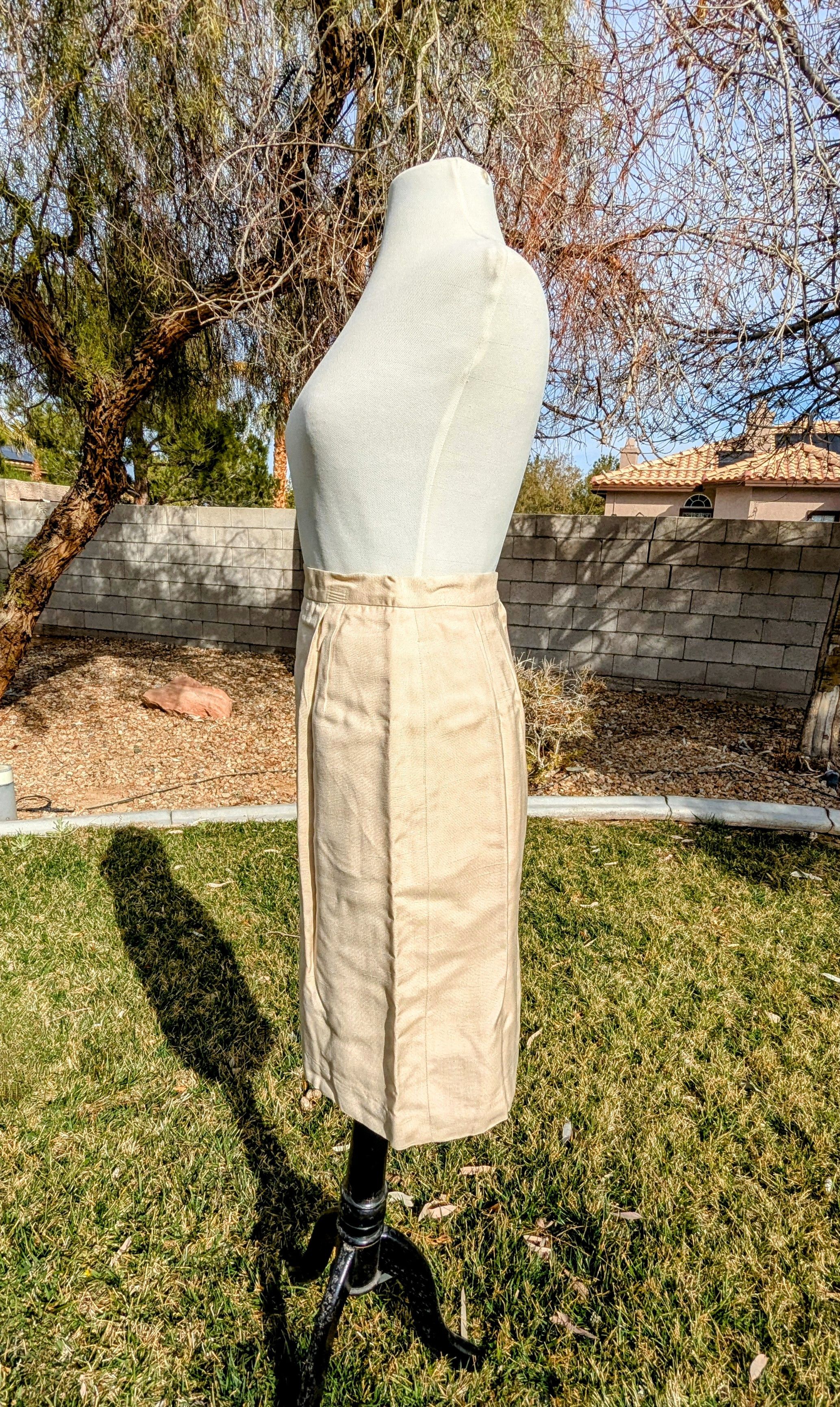 Vintage Vintage Giraffe Co Pleated A-line Maxi Hip Pockets Skirt Size 25" / US 0 / IT 36 - 4 Thumbnail