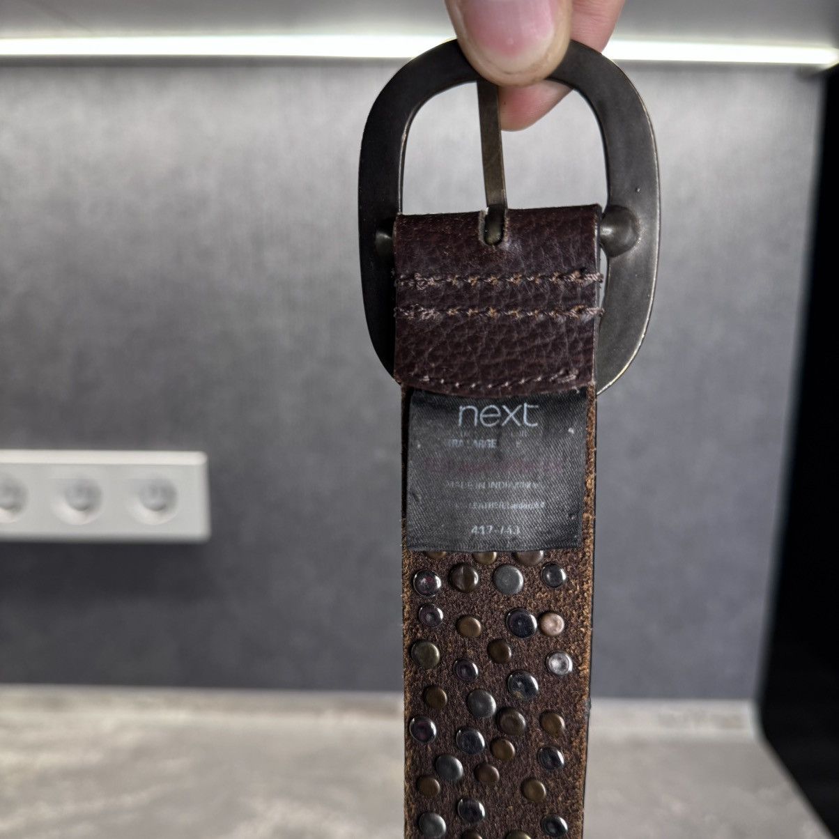 Hysteric Glamour Vintage Rhinestones Leather Belt Cowboy style metal logo y2k Size ONE SIZE - 5 Thumbnail