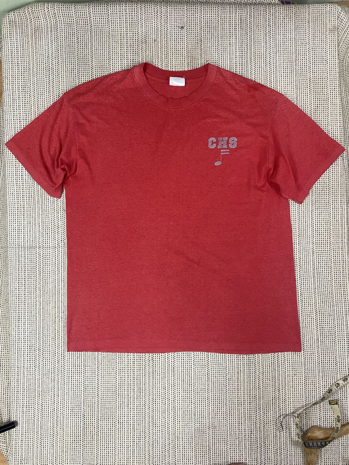 Vintage Vintage hanes 80s CARMEL HIGH PADRE BAND VERY RARE Size US XL / EU 56 / 4 - 1 Thumbnail