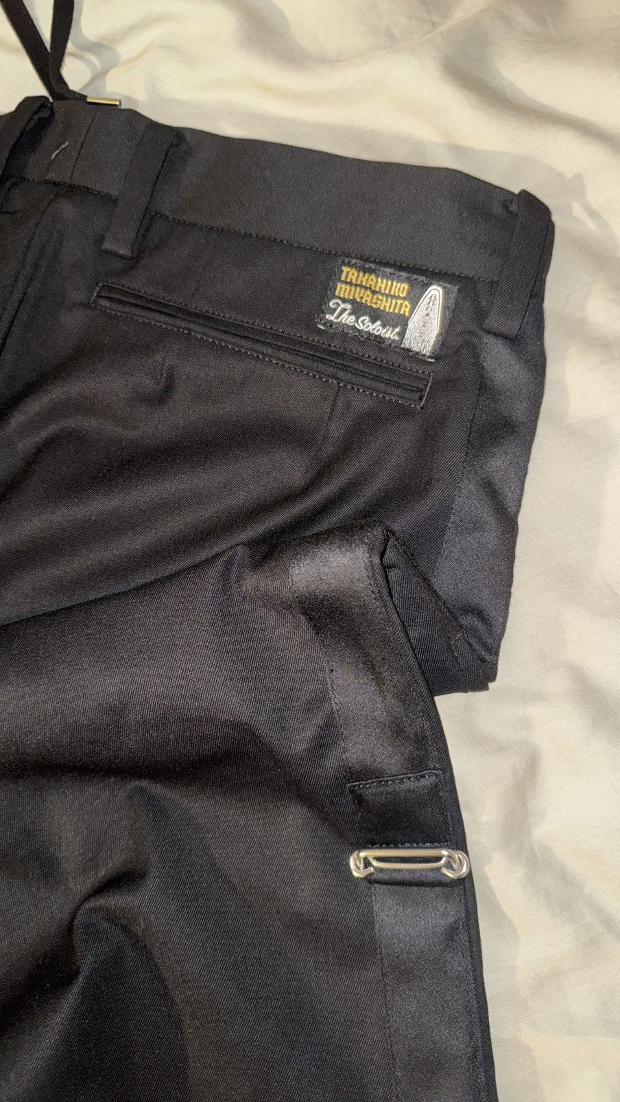 Takahiromiyashita The Soloist. Wool Poly Strap Formal Trousers Size US 32 / EU 48 - 4 Thumbnail