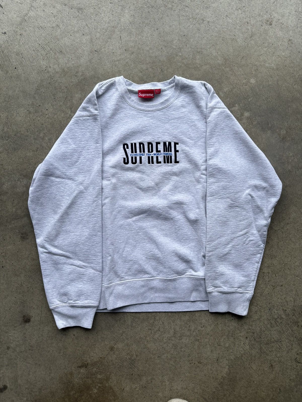 Supreme World Famous Crewneck (FW18) - $148