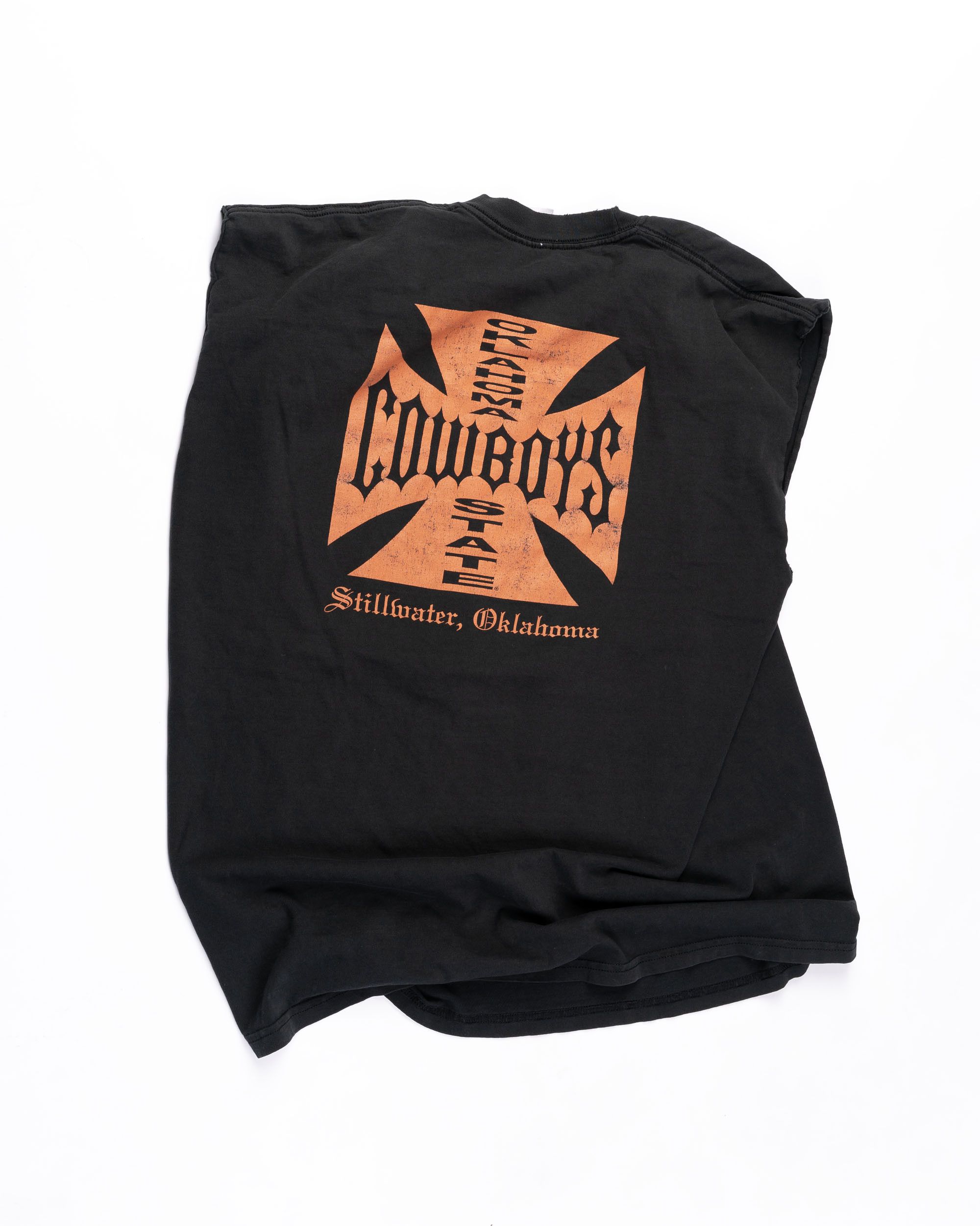 image of Vintage West Coast Chopper Cowboys Rip in Faded Black, Men's (Size XL)