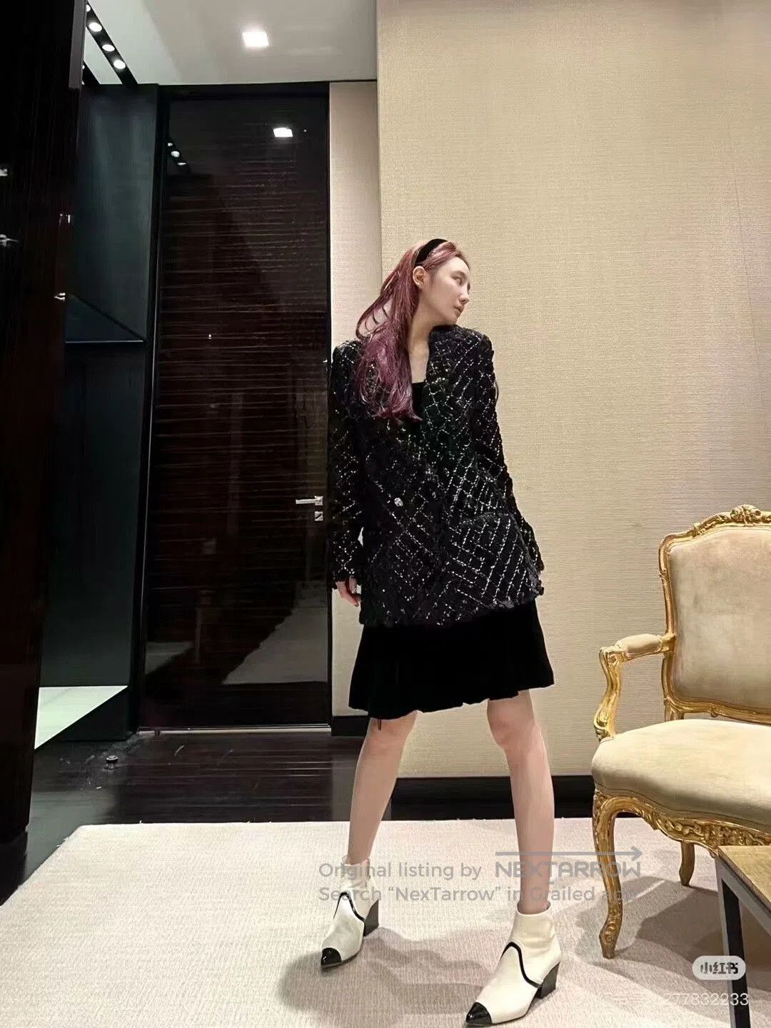 Chanel handmade rabbit fur Chanel coat 22B. Size US S / EU 44-46 / 1 - 7 Thumbnail