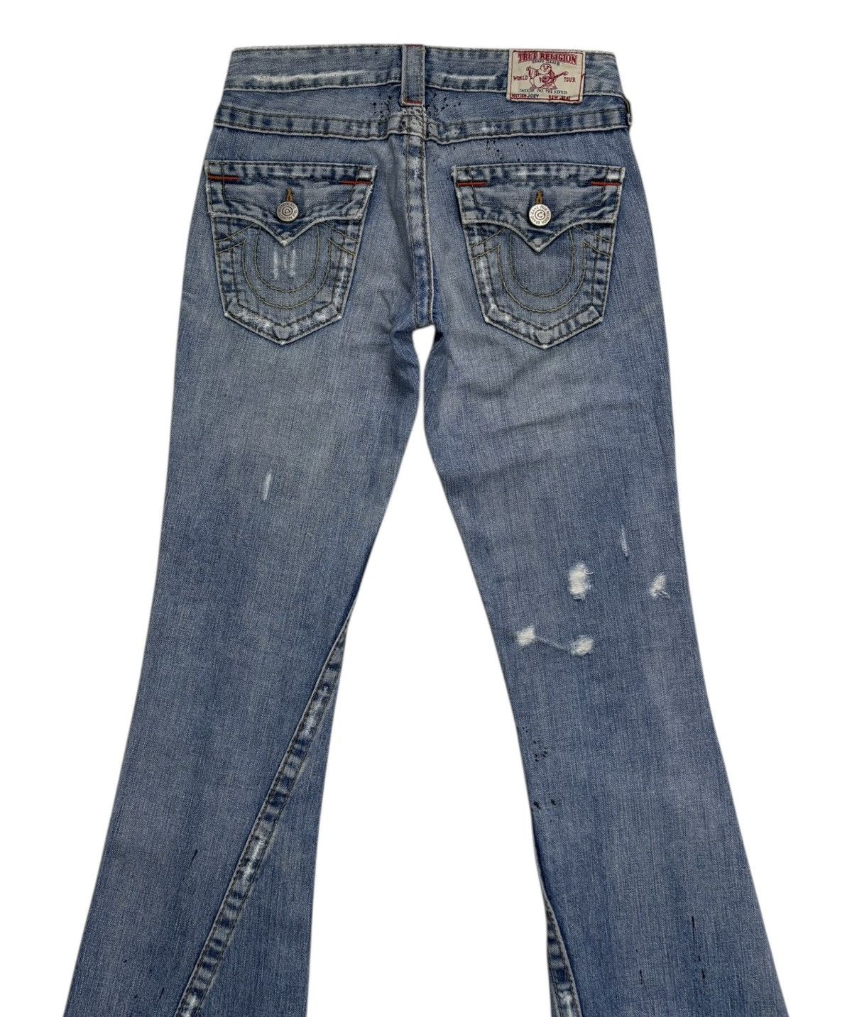 Hysteric Glamour × True Religion True Religion Joey Bootcut Flare Distressed Denim Jeans Size 27" / US 4 / IT 40 - 5 Thumbnail