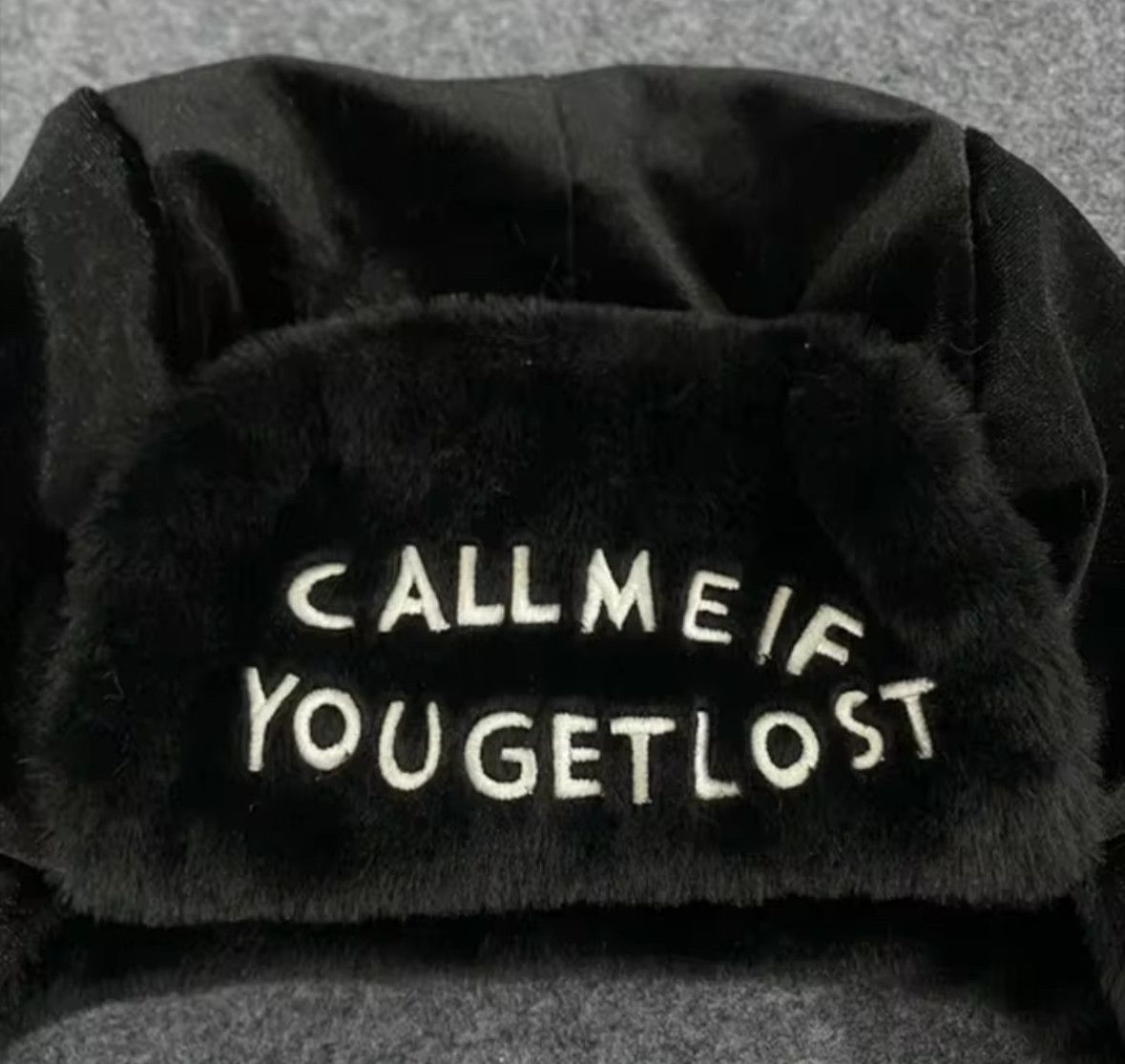 Other Y2K Call Me Black Pilot Plush Ushanka Autumn Winter Warm Hat Size ONE SIZE - 2 Thumbnail