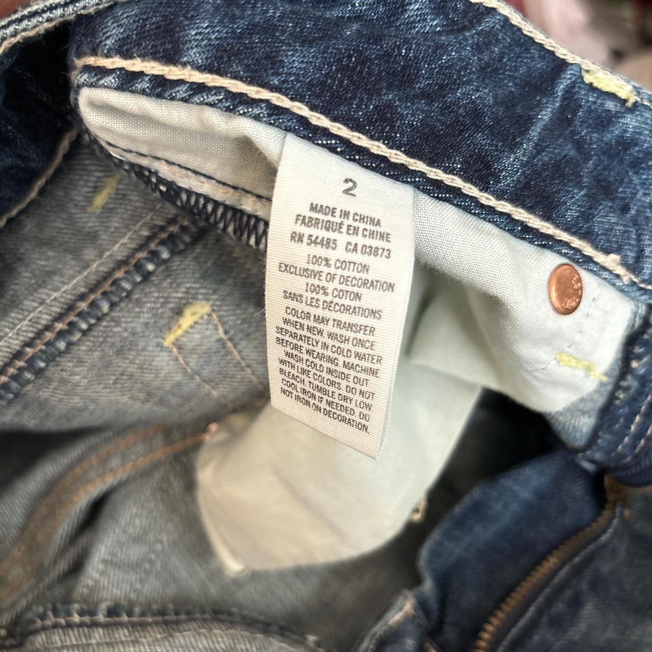 American Eagle Outfitters American Eagle Y2K Vintage Jean Shorts Size 24" / US 00 / IT 34 - 2 Thumbnail