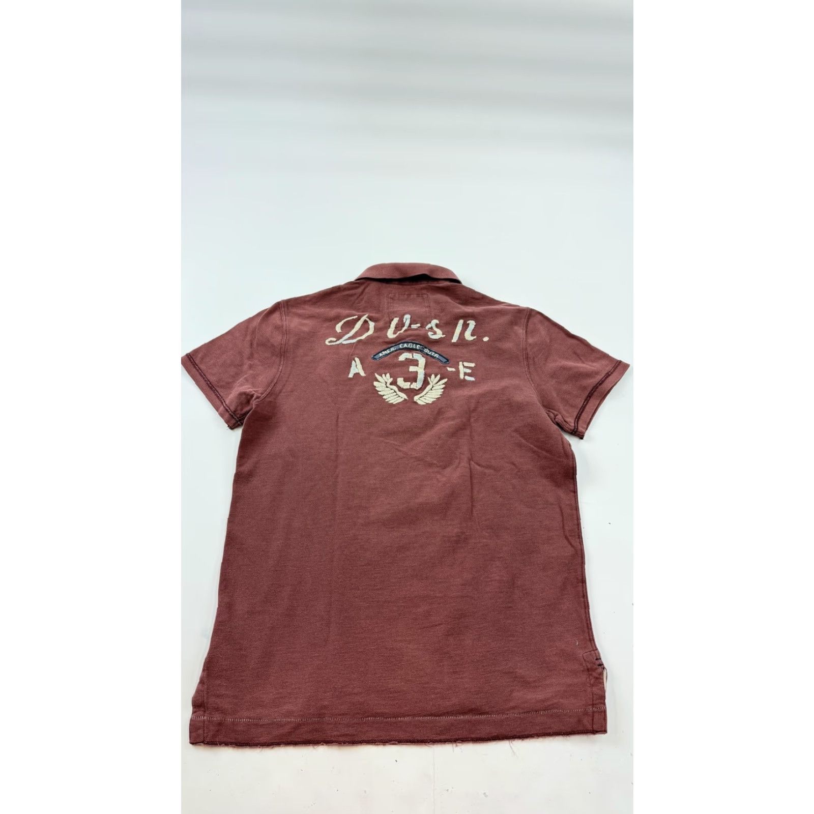 American Eagle Outfitters VINTAGE American Eagle Outfitters Polo Shirt Mens Large Red Embroidered Crest Logo Size US L / EU 52-54 / 3 - 6 Thumbnail