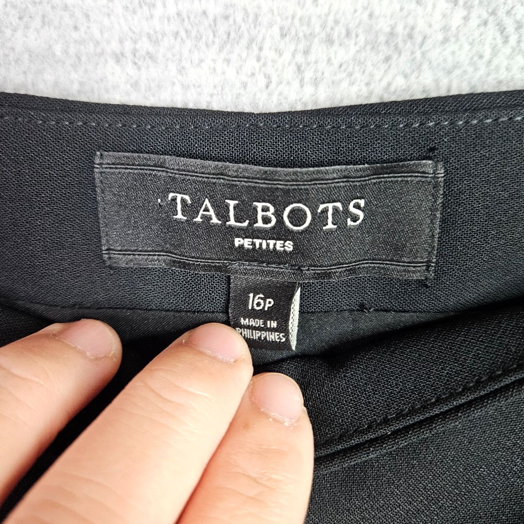 Talbots TALBOTS Petites Women's Black Crepe Wide-Leg Full Length Dress Pants Sz 10P NEW Size 32" / US 10 / IT 46 - 6 Thumbnail