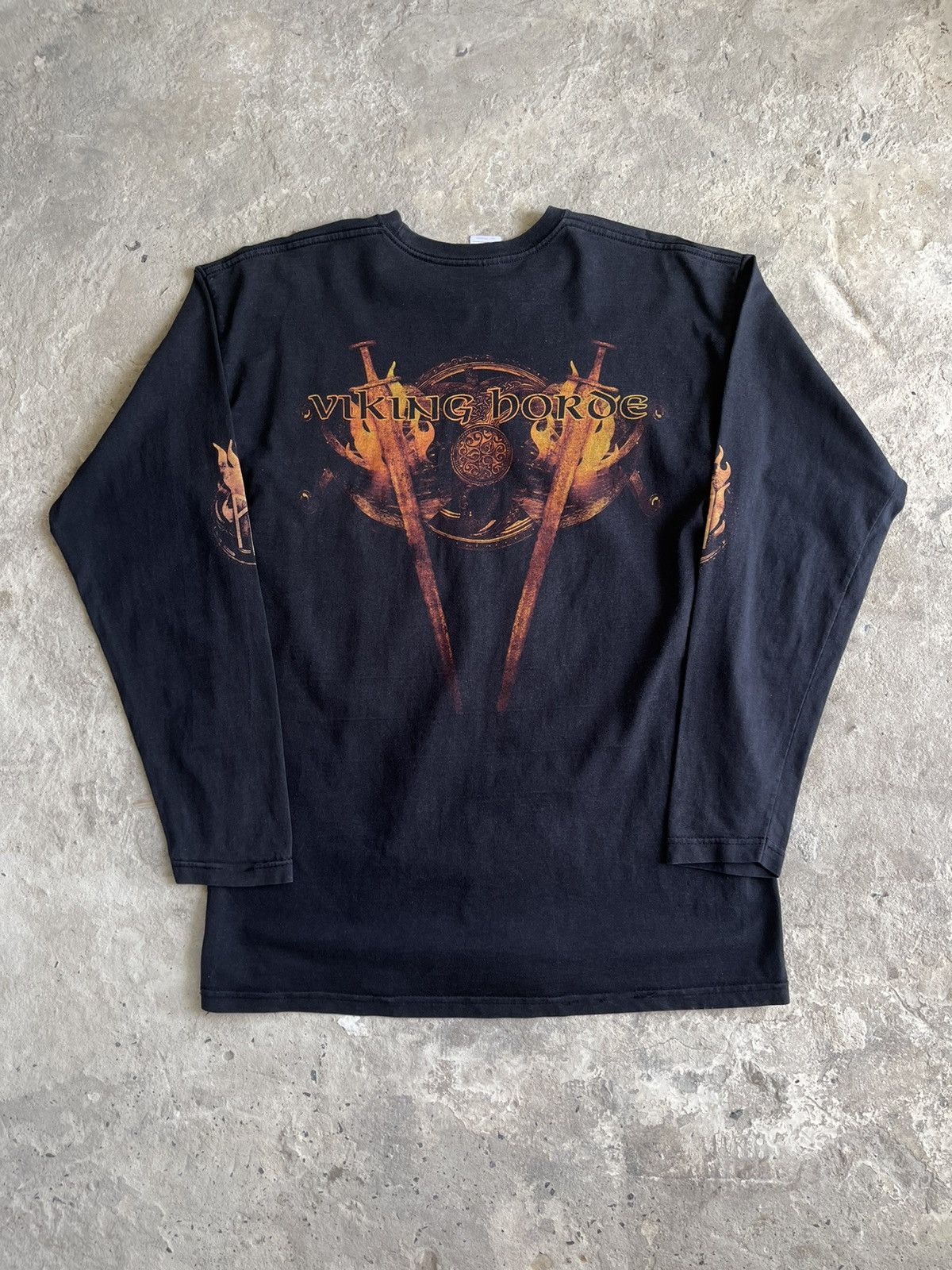 Band Tees Amon Amarth Flames Logo Vintage Rock Metal Long Sleeve Shirt Size US M / EU 48-50 / 2 - 11 Thumbnail