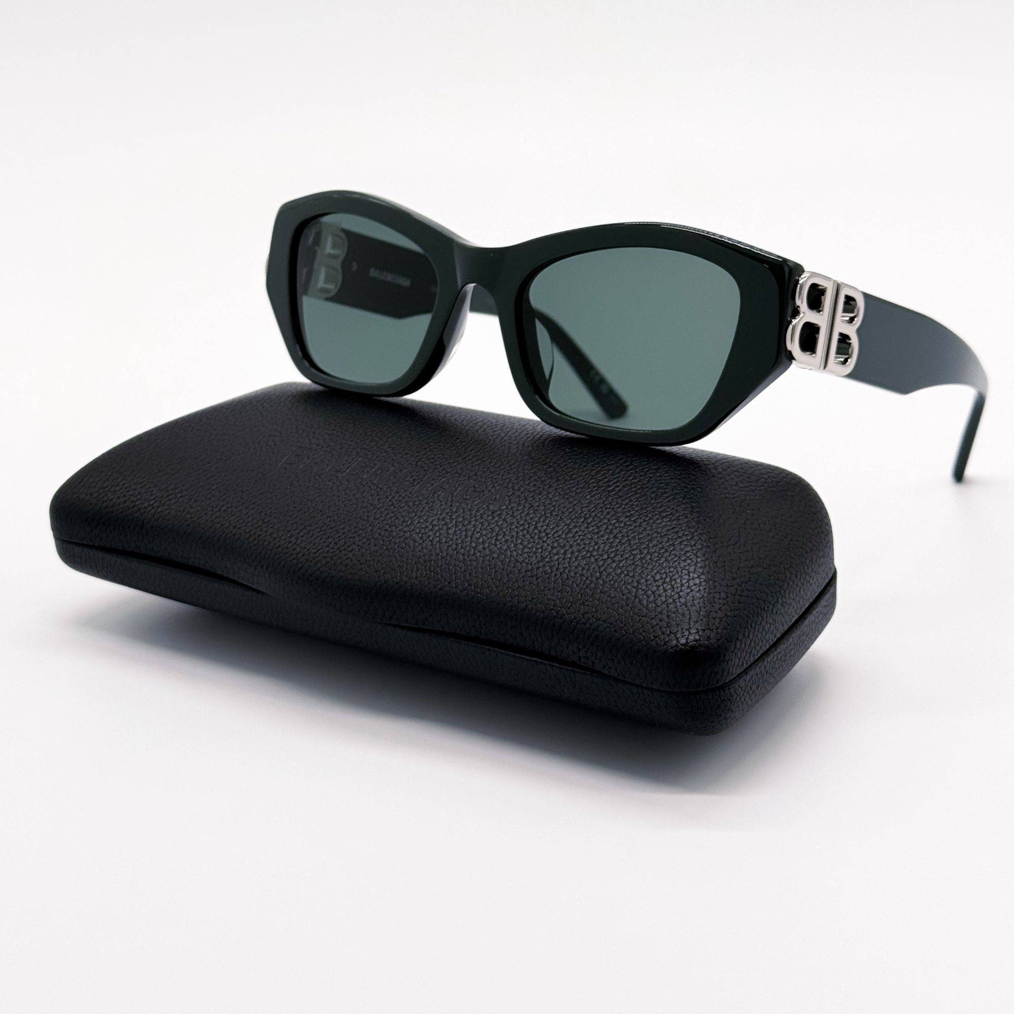 Balenciaga NEW BALENCIAGA BB0311SK 004 SUNGLASSES GREEN GEOMETRIC Size ONE SIZE - 1 Thumbnail