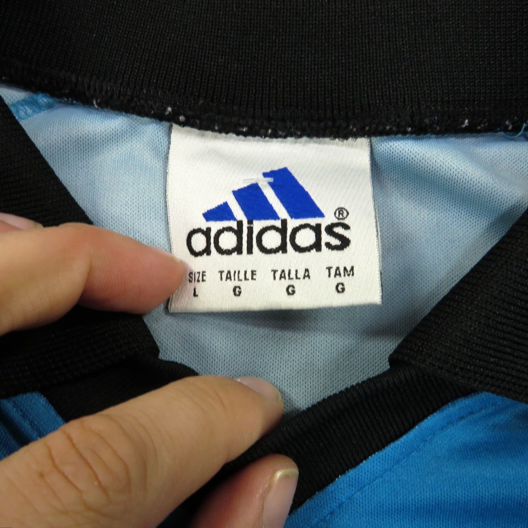 Adidas VTG Adidas Shirt Mens Large Made in USA Soccer Jersey Striped Embroidered 90s Sports USA Shirt Mens Large 90s Adidas Size US L / EU 52-54 / 3 - 4 Thumbnail