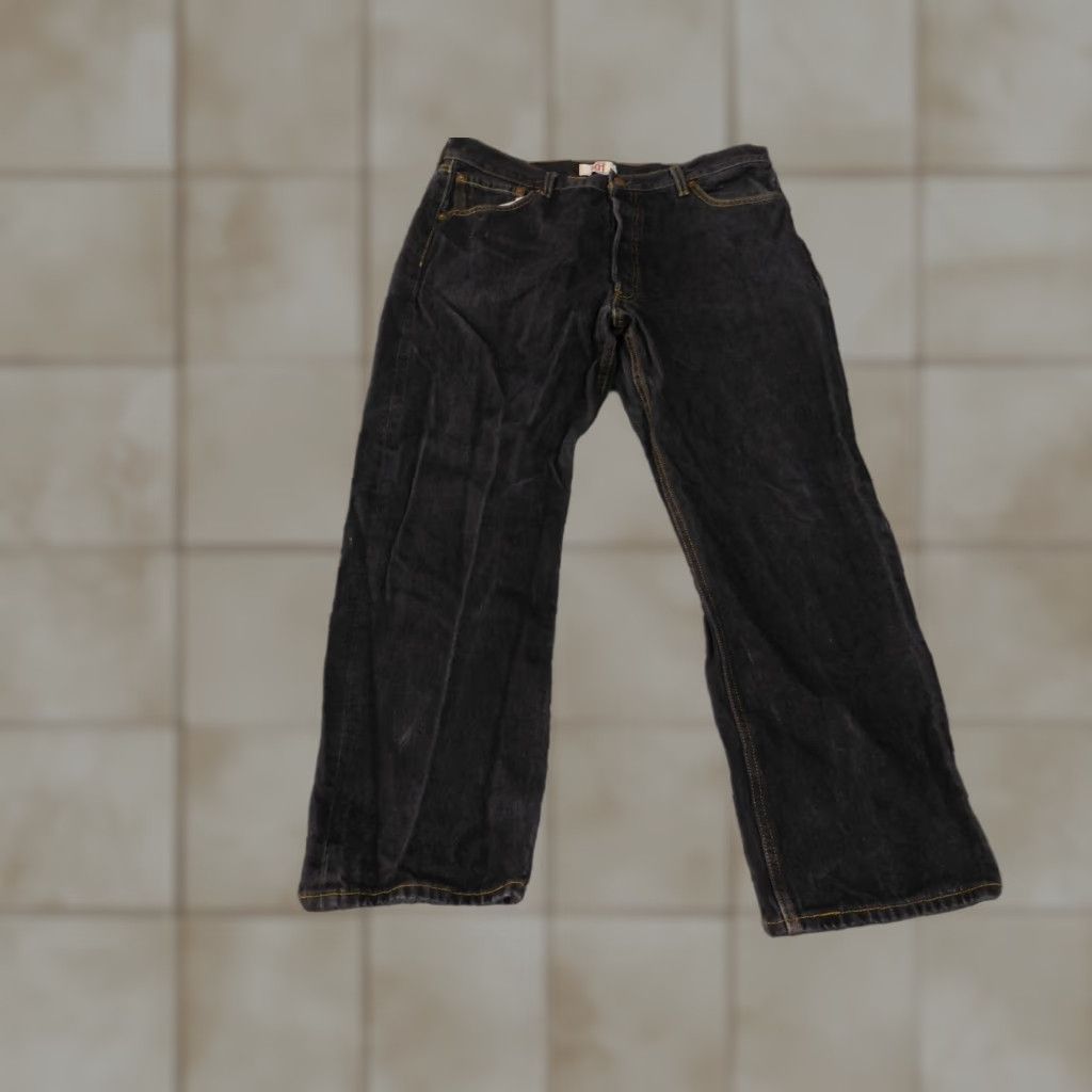 Levi's Levi's 501 Jeans Mens 38x30 Black Denim Straight Leg Button Fly Classic Fit Size US 38 / EU 54 - 1 Thumbnail
