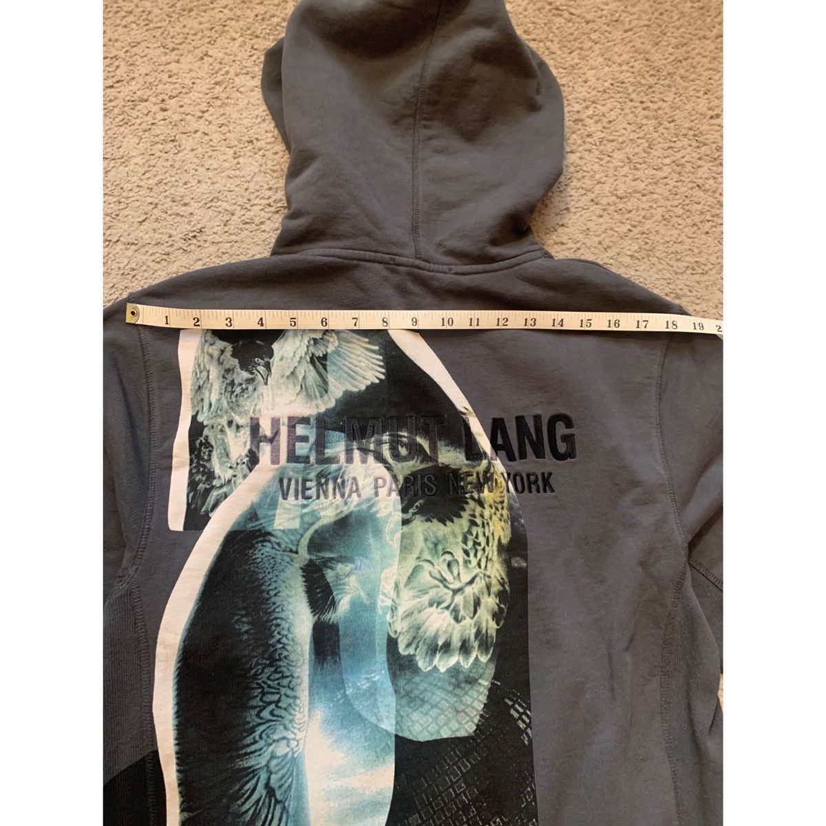 Helmut Lang HELMUT LANG EAGLE STANDARD HOODIE Size US M / EU 48-50 / 2 - 21 Thumbnail