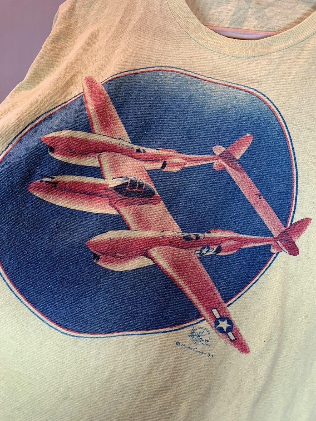 Vintage RARE* Vintage 1973 Kelley Mouse Airplane Single Stitch Shirt Size US L / EU 52-54 / 3 - 3 Thumbnail