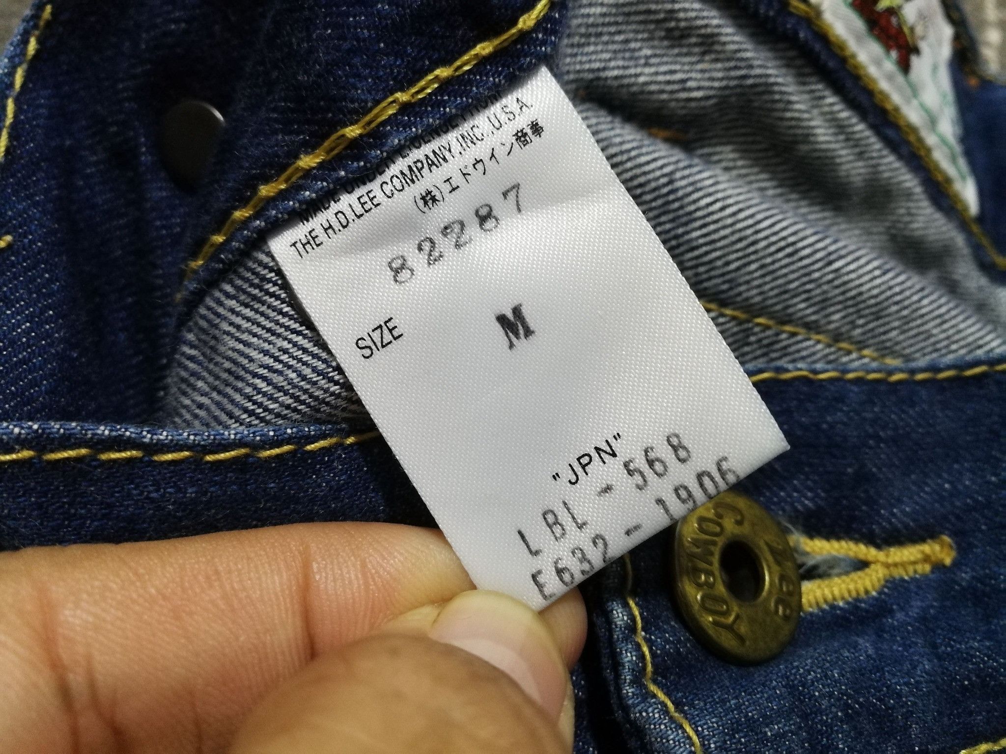 Japanese Brand × Lee × Vintage Lee Cowboy union made buddy Lee denim w32 1833 Size 32" / US 10 / IT 46 - 8 Thumbnail