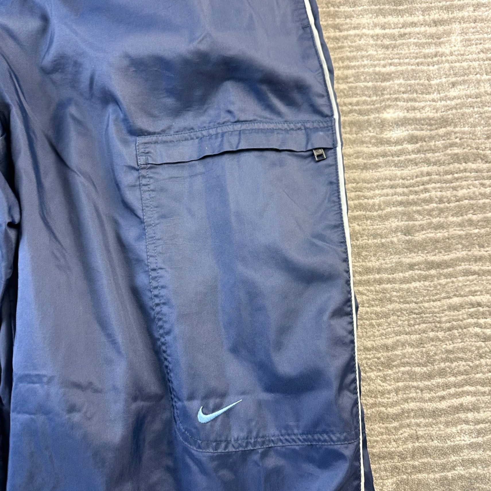 Nike VINTAGE Nike Pants XL Blue Sweatpants Tapered Regular Fit Activewear University Mens Size US 28 / EU 44 - 4 Thumbnail