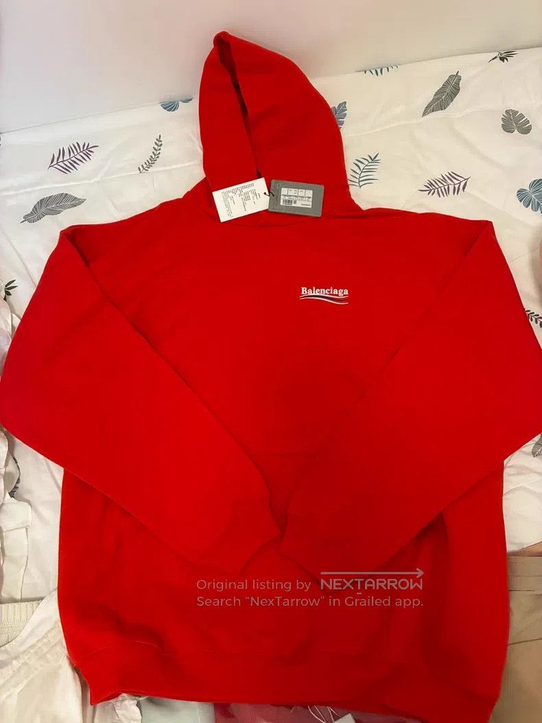 Balenciaga Balenciaga Classic Coke red sweatshirt Size US XS / EU 42 / 0 - 4 Thumbnail