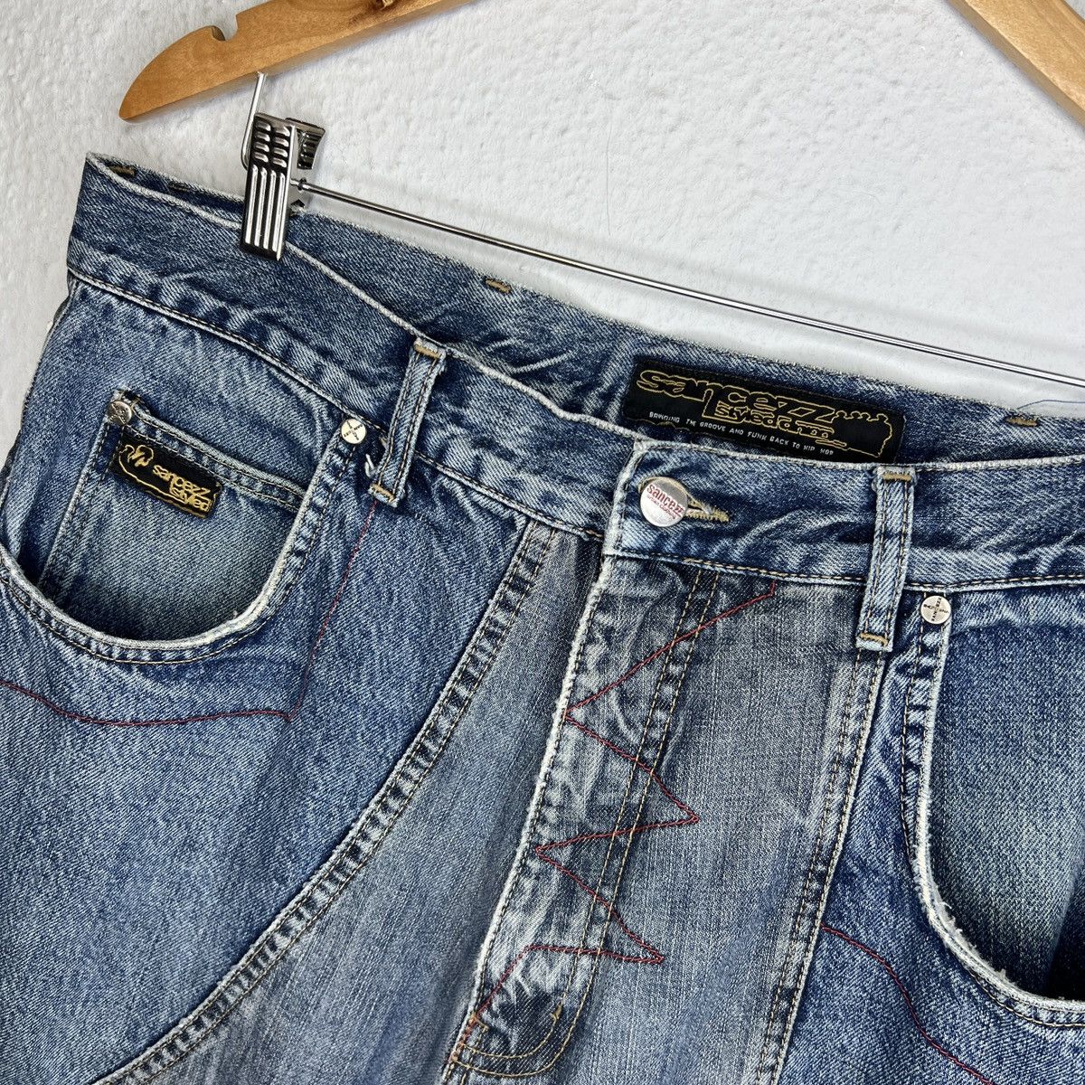 Fubu × JNCO × Southpole Vintage Sancezz Baggy Hip Hop Pants Trousers Patchwork Denim Size US 34 / EU 50 - 6 Thumbnail