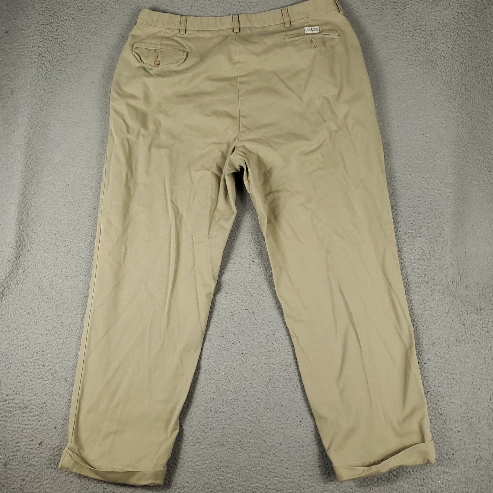 Ralph Lauren Ralph Lauren Pants Mens Regular Beige Chino Trousers 40x30 Pleated Cuffed Straight Pocket Asian? Size US 40 / EU 56 - 7 Thumbnail