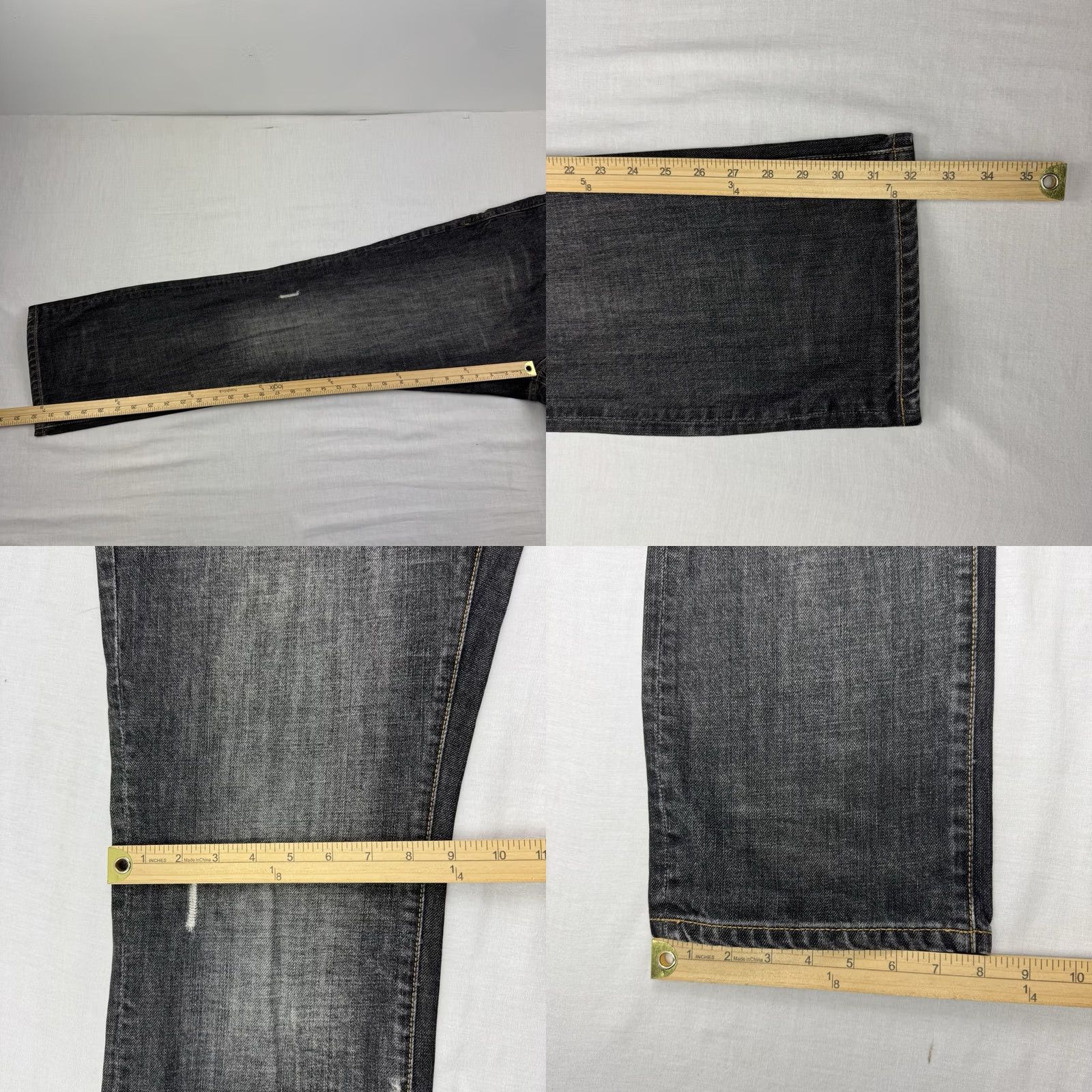 Converse VINTAGE Converse Jeans Men 36 Regular Inseam 30 Black Denim Grunge Y2K Hipster Skater Straight Capable of 36x30? Size US 36 / EU 52 - 9 Thumbnail