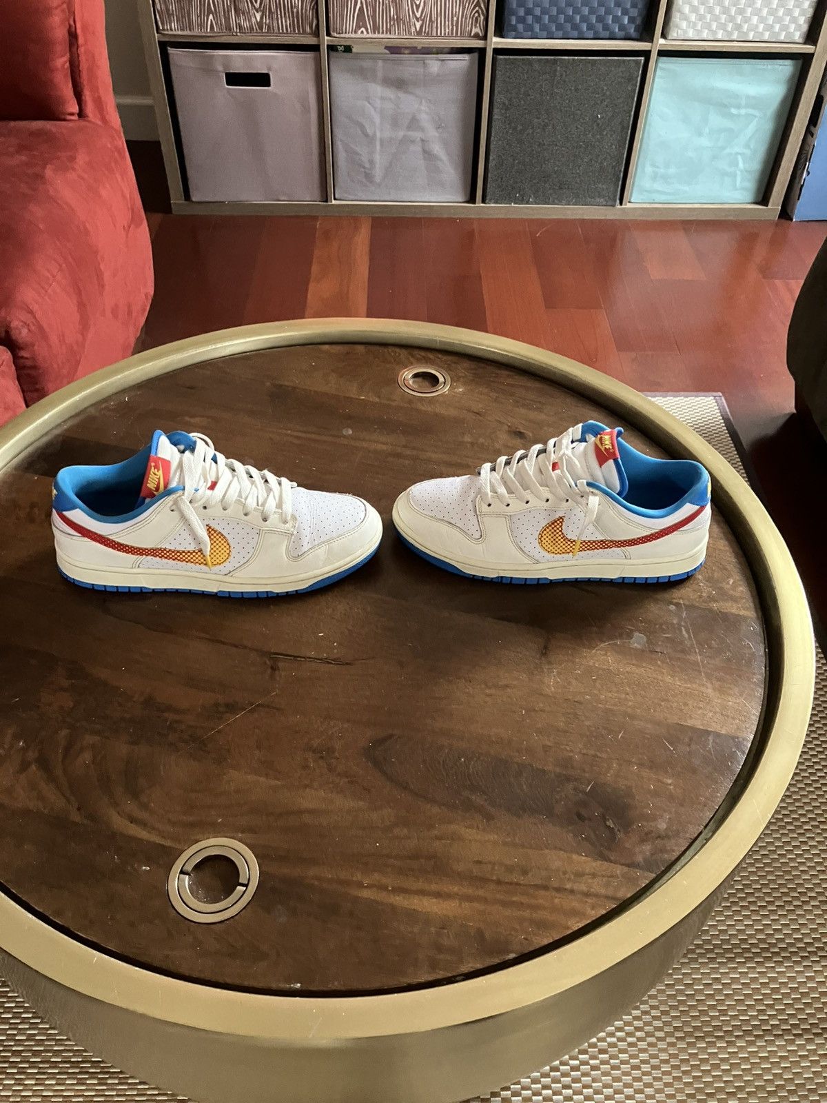 Nike Nike Dunk Low Retro Pop Art Harlem Globe Trotters HQ3613-133 Size US 9 / EU 42 - 2 Thumbnail