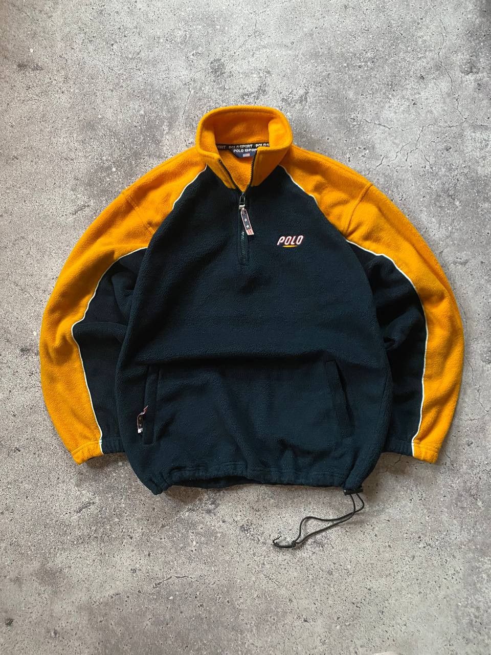Polo Ralph Lauren × Vintage Vintage Polo Sport Ralph Lauren 1/3 Fleece Zip Size US M / EU 48-50 / 2 - 1 Thumbnail