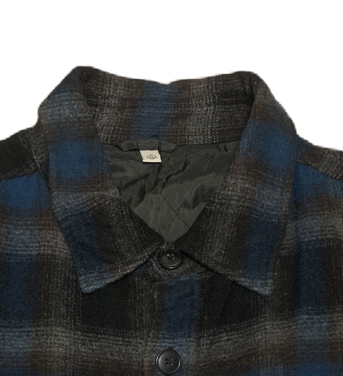 Flannel × Japanese Brand × Uniqlo Vintage Uniqlo Wool Flannel Shirt Jacket Size US XL / EU 56 / 4 - 4 Thumbnail