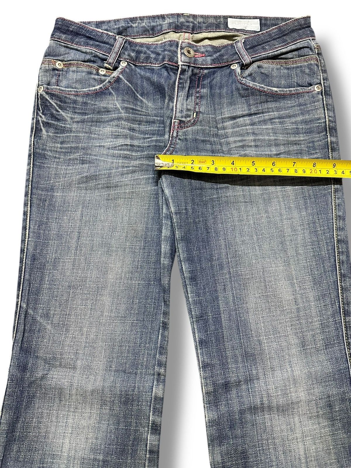 Japanese Brand Striked Jeans With Flare and Bootcut Style Faded Wash Size US 30 / EU 46 - 15 Thumbnail
