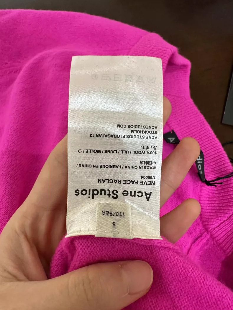 Acne Studios Acne Studios A rose red embroidered cardigan Size S / US 4 / IT 40 - 5 Thumbnail