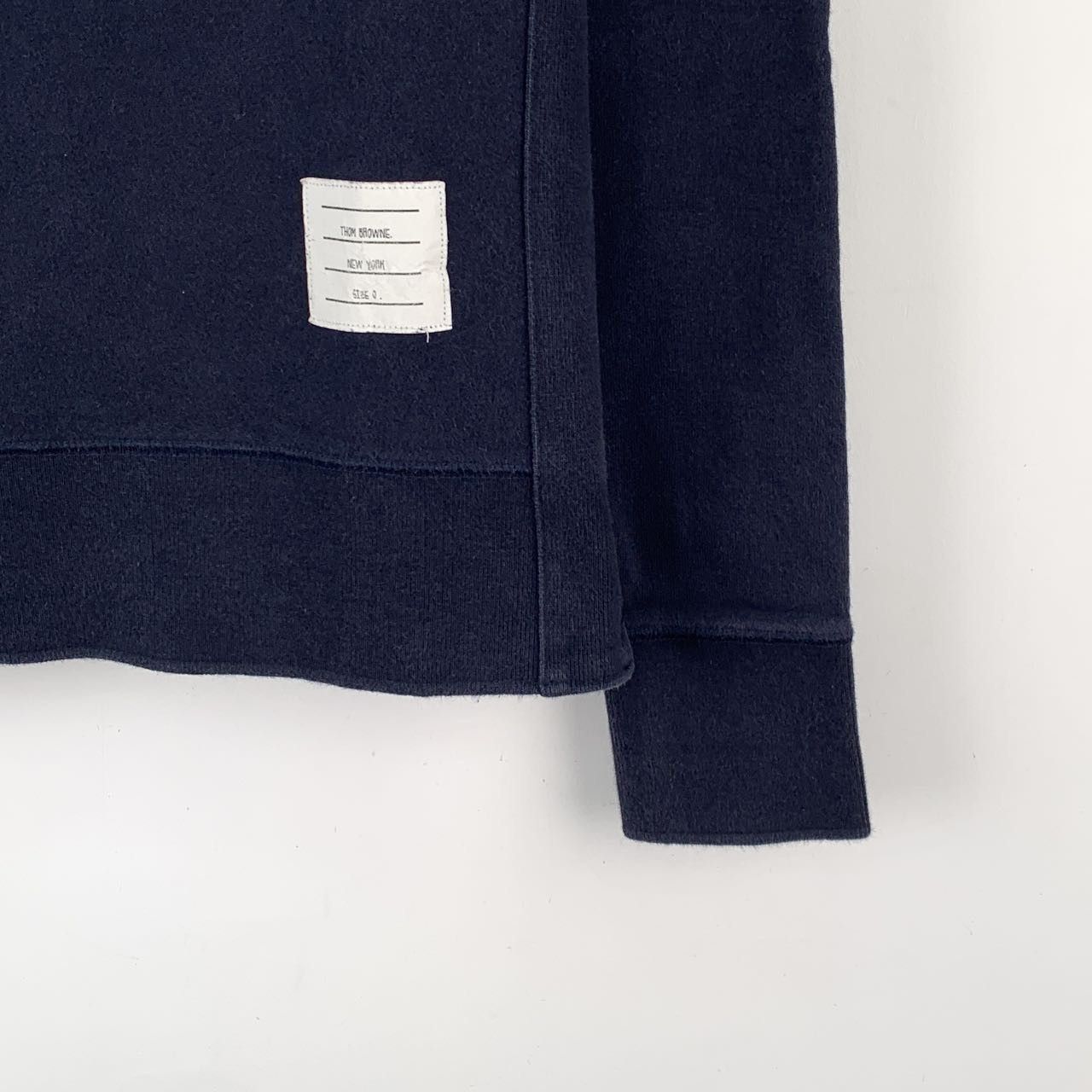Thom Browne Thom Browne Navy Four-Bar Long Sleeve Sweatshirt K26WX Size US XS / EU 42 / 0 - 4 Thumbnail
