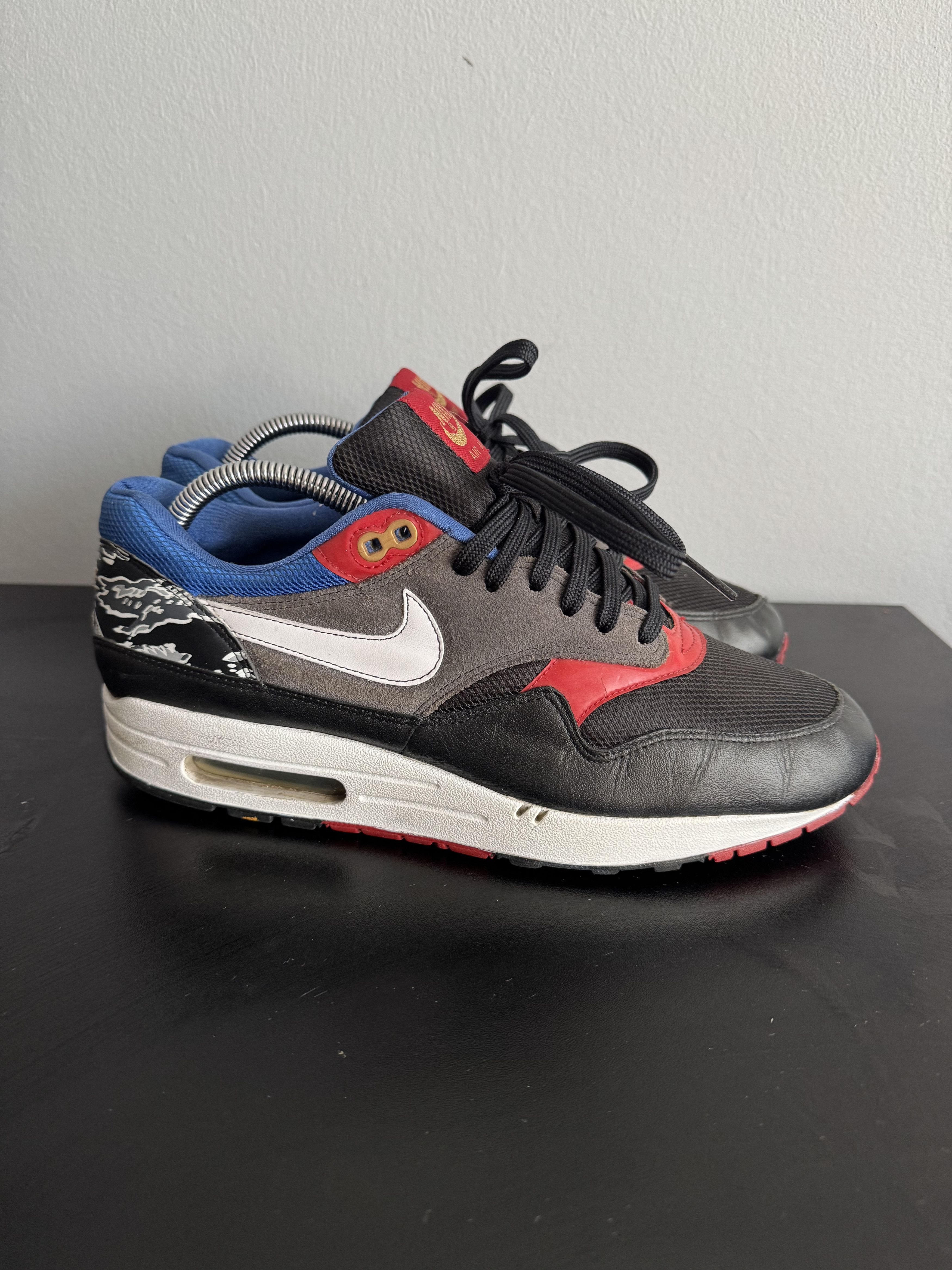 Nike 2007 Nike Air Max 1 Friendly Football Pack Black atmos patta Size US 9 / EU 42 - 3 Thumbnail