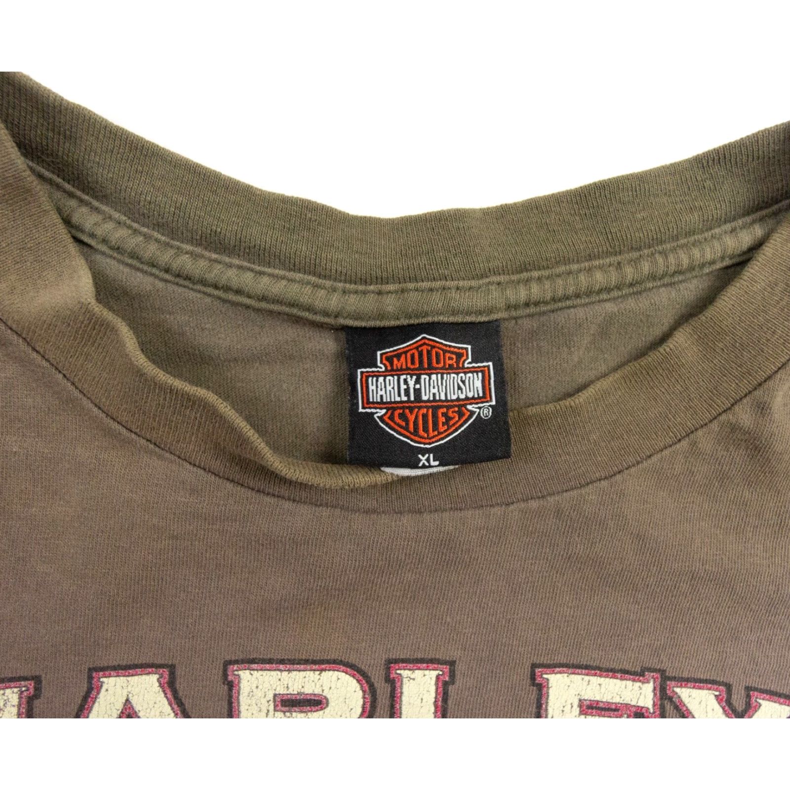 Harley Davidson Harley-Davidson Shirt Men XL Brown Short Sleeve Crew Neck Logo Motorcycle Mens Size US XL / EU 56 / 4 - 6 Thumbnail