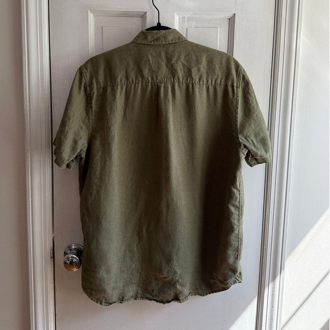 Lucky Brand Lucky Brand Short-Sleeve Linen Shirt – Size M – EUC Size US M / EU 48-50 / 2 - 3 Thumbnail
