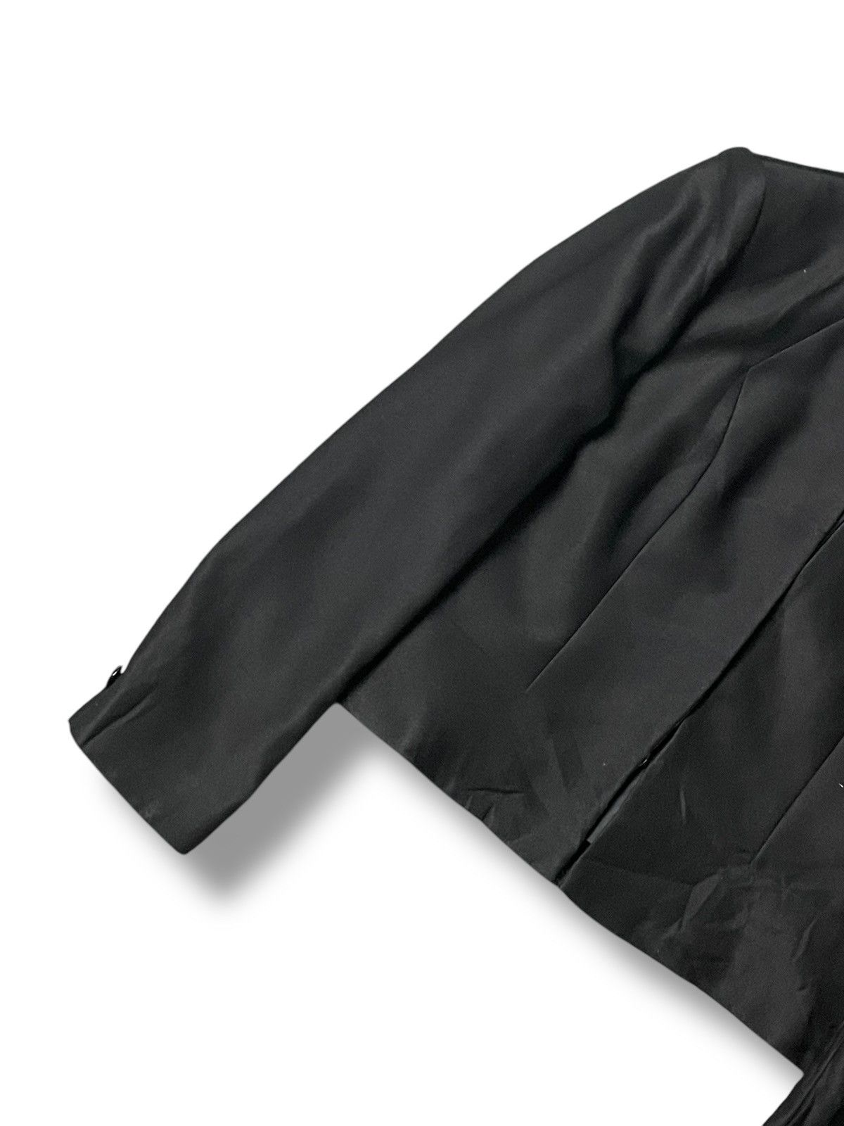 Designer × Givenchy × Vintage GIVENCHY Collarless Crop Outerwear Coat (91) Size US XXS / EU 40 - 4 Thumbnail