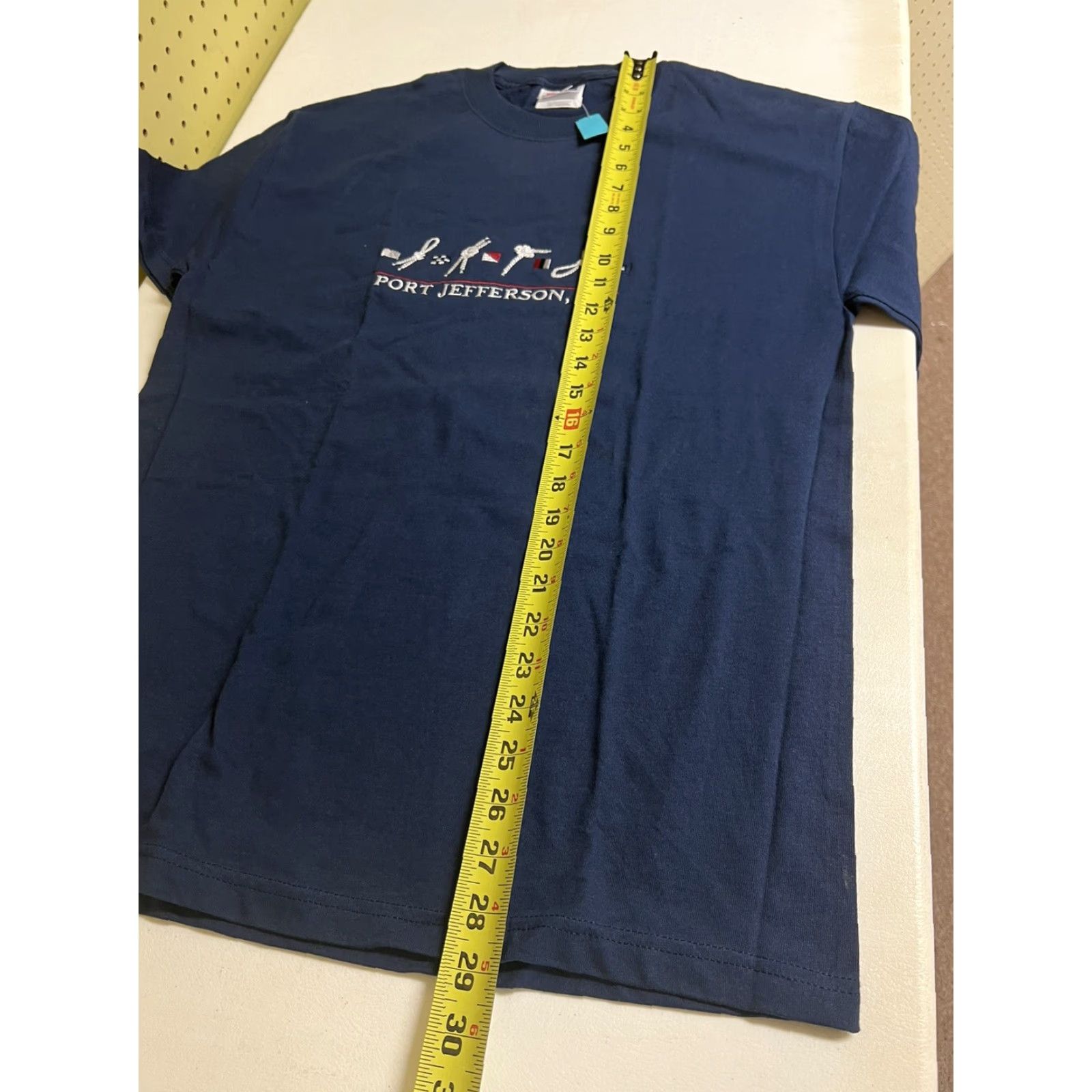 Delta VINTAGE Port Jefferson New York Delta T-Shirt Short Sleeve Embroidered Blue M Men Crew Neck Cotton Size US M / EU 48-50 / 2 - 6 Thumbnail