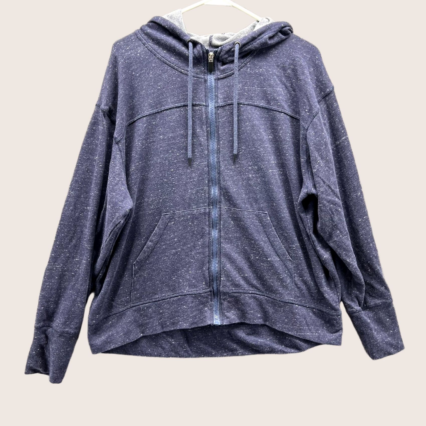 Champion VINTAGE Champion Jacket Hoodie Women XL Heather Blue Full Zip Fleece Cotton Size XL / US 12-14 / IT 48-50 - 1 Thumbnail