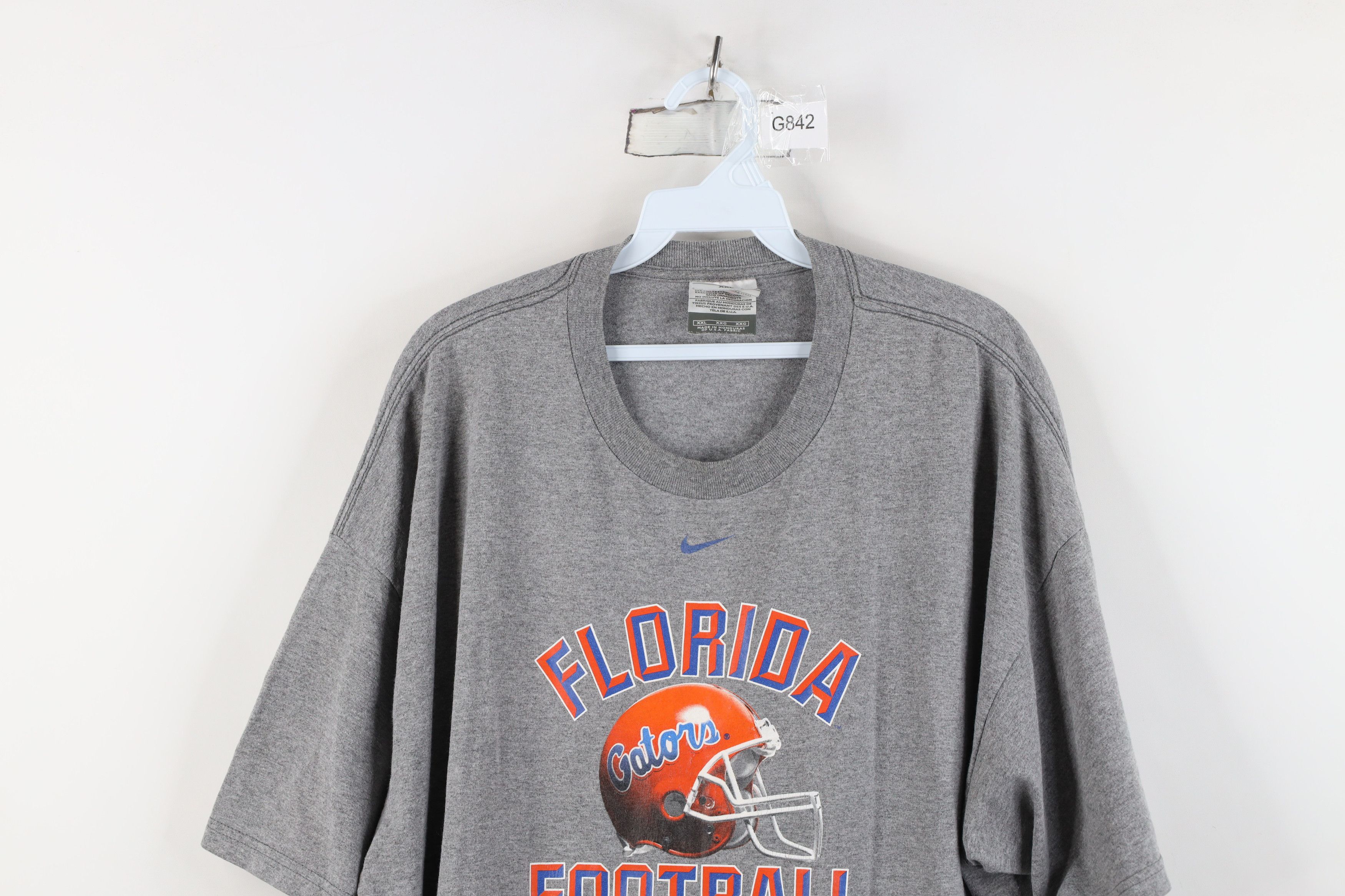 Nike Vintage Nike Swoosh University Florida Football T-Shirt Size US XXL / EU 58 / 5 - 2 Thumbnail