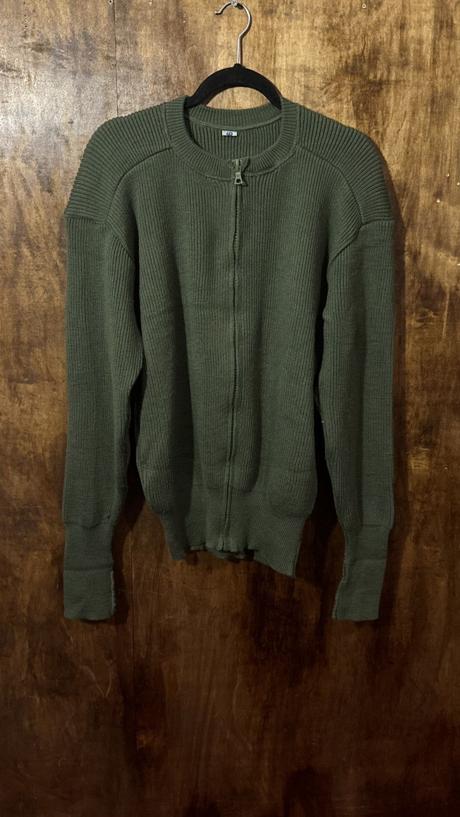 Vintage Vintage Green Army zip up Size US L / EU 52-54 / 3 - 1 Thumbnail